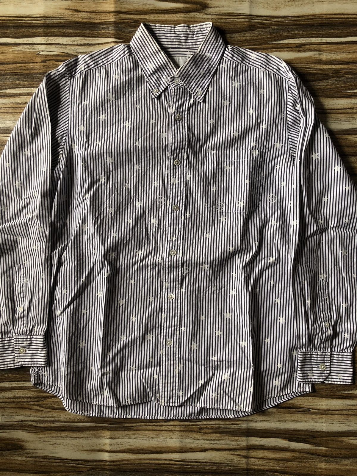 Sophnet. B/D shirt striped star logo printed Size US M / EU 48-50 / 2 - 1 Thumbnail