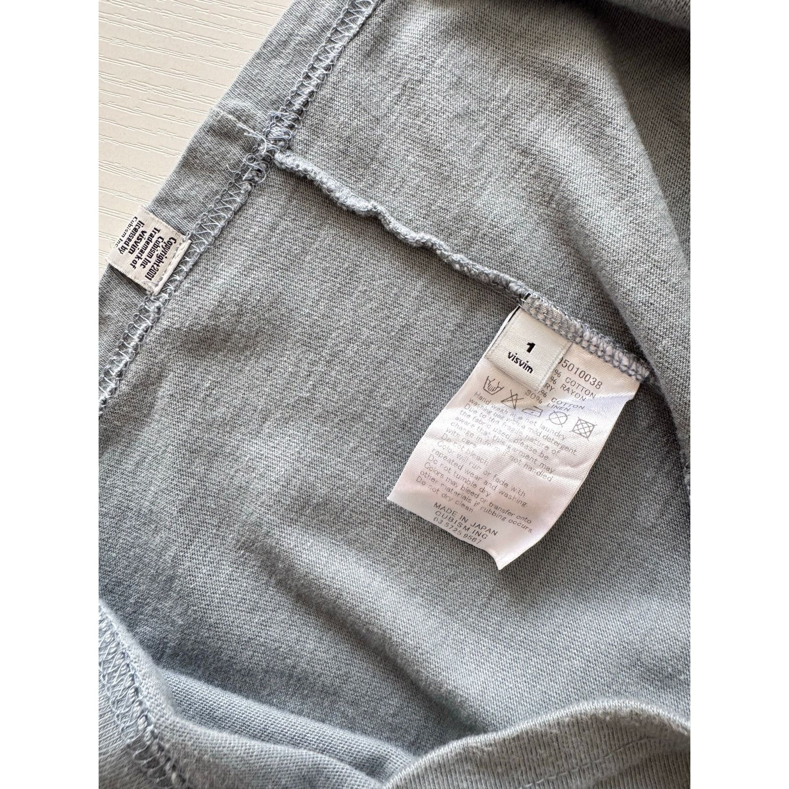 Visvim NWT Visvim Jumbo Knit Pocket Tee Gray Size US S / EU 44-46 / 1 - 5 Thumbnail