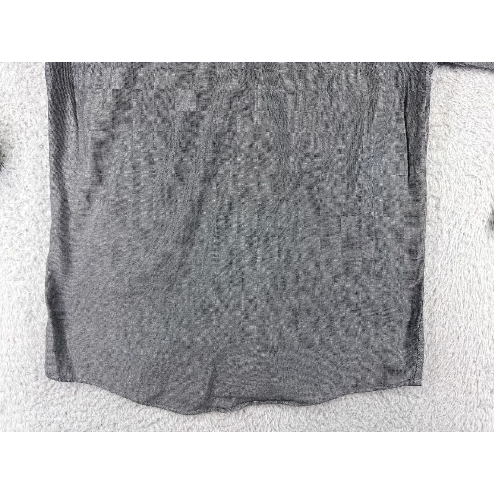 Arrow Arrow Shirt Mens 33 Gray Button Up Long Sleeve Oxford Cotton Poly Regular Size US XS / EU 42 / 0 - 5 Thumbnail