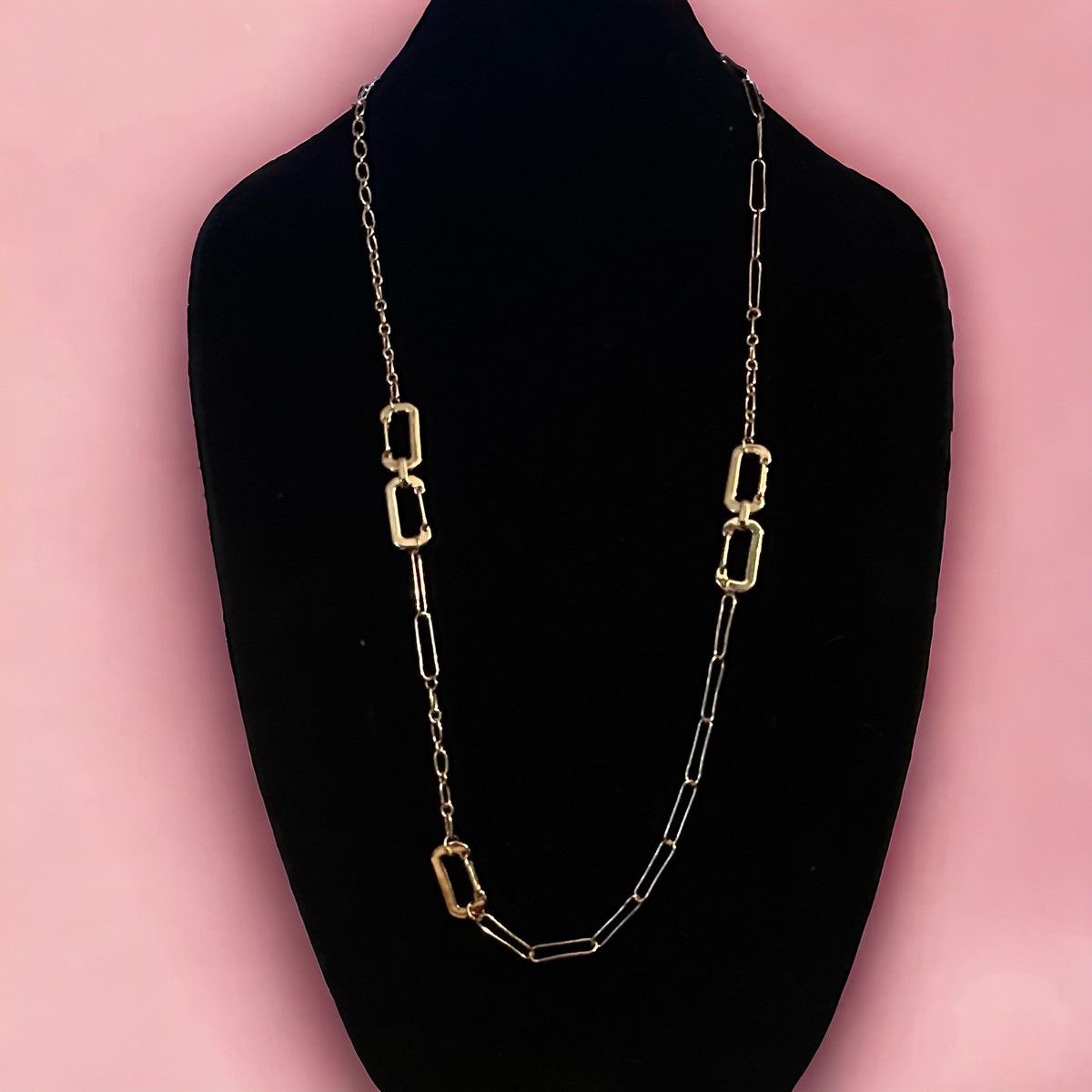 Other Gold tone paper clip chain necklace Size ONE SIZE - 1 Thumbnail