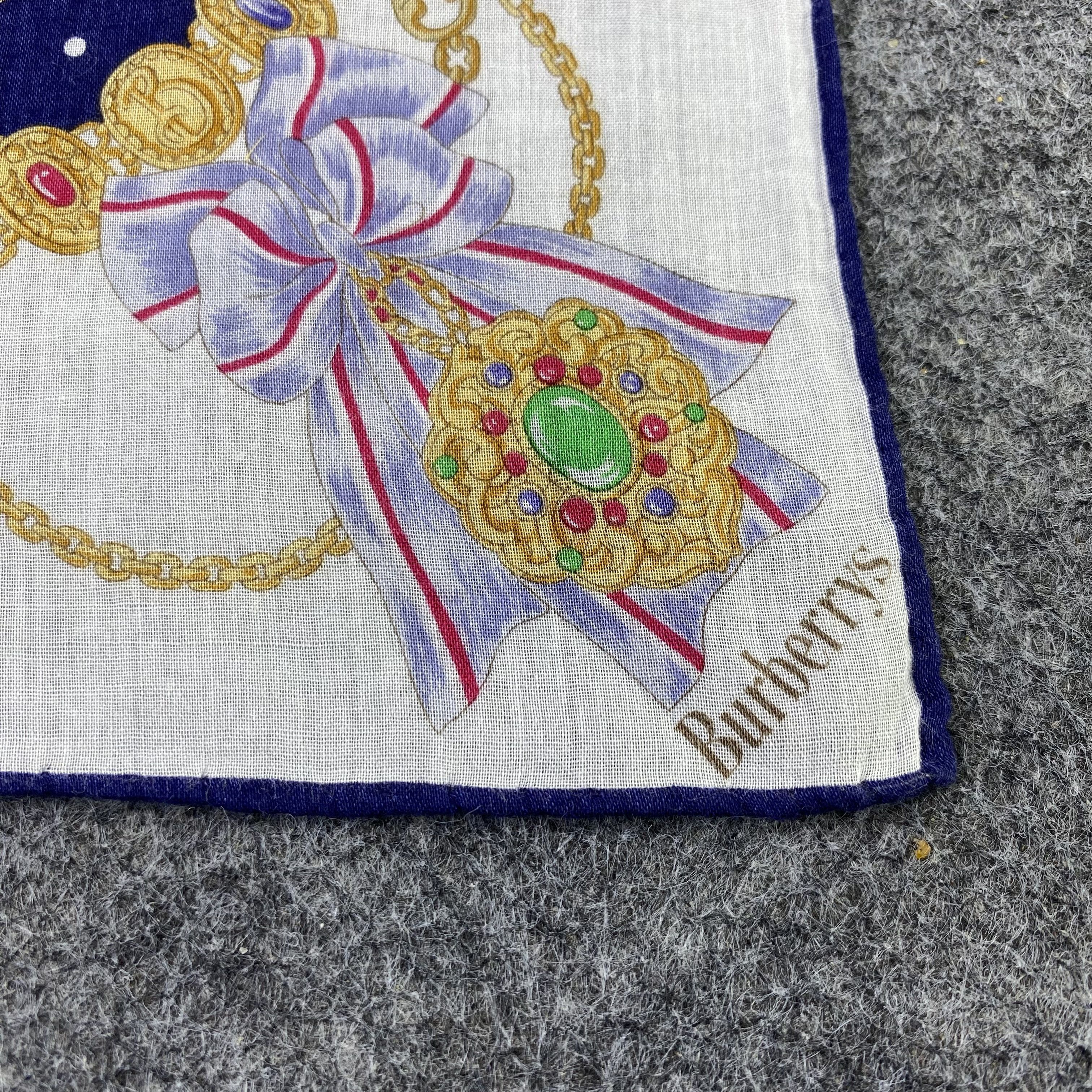 Burberry × Vintage Burberry Handkerchief / Bandana / Neckerchief-B1514 Size ONE SIZE - 5 Thumbnail