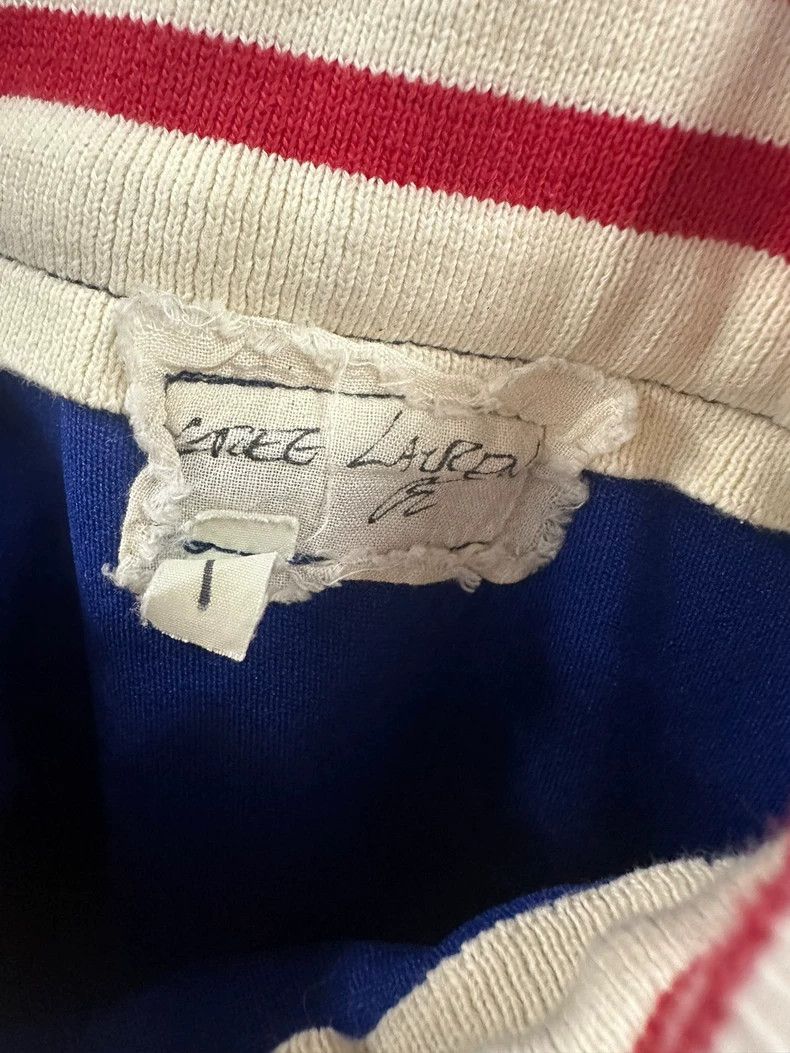 Greg Lauren greg lauren Blue and white striped sports casual pants 2506 Size US 28 / EU 44 - 3 Thumbnail