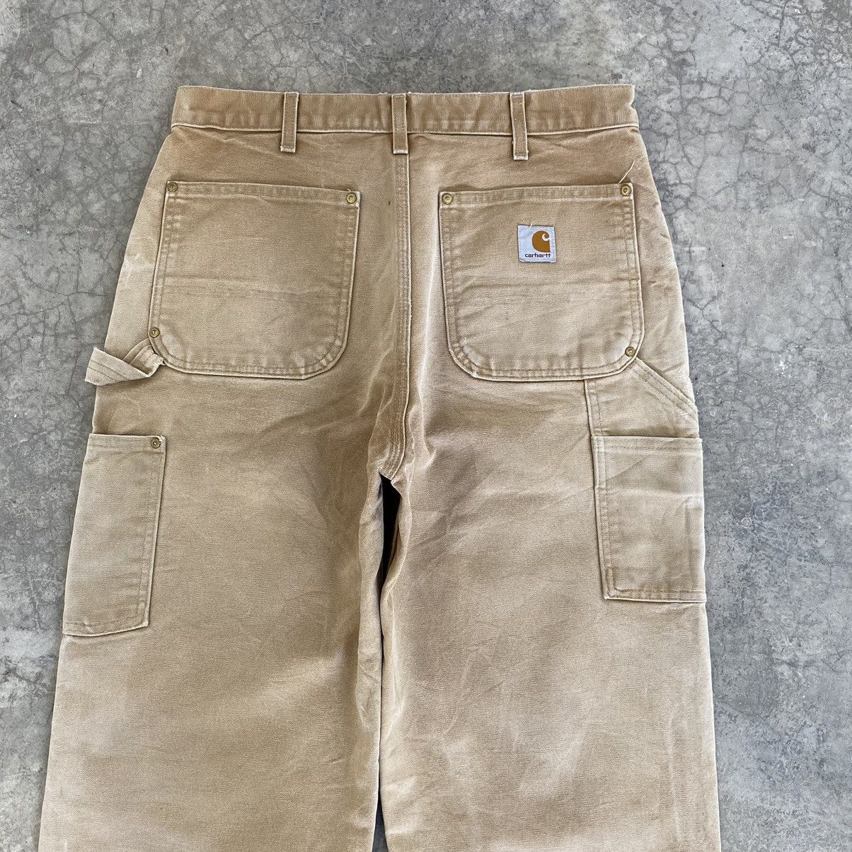 Carhartt Vintage Carhartt Double Knee Faded Tan Carpenter Work Pants Size US 32 / EU 48 - 14 Thumbnail