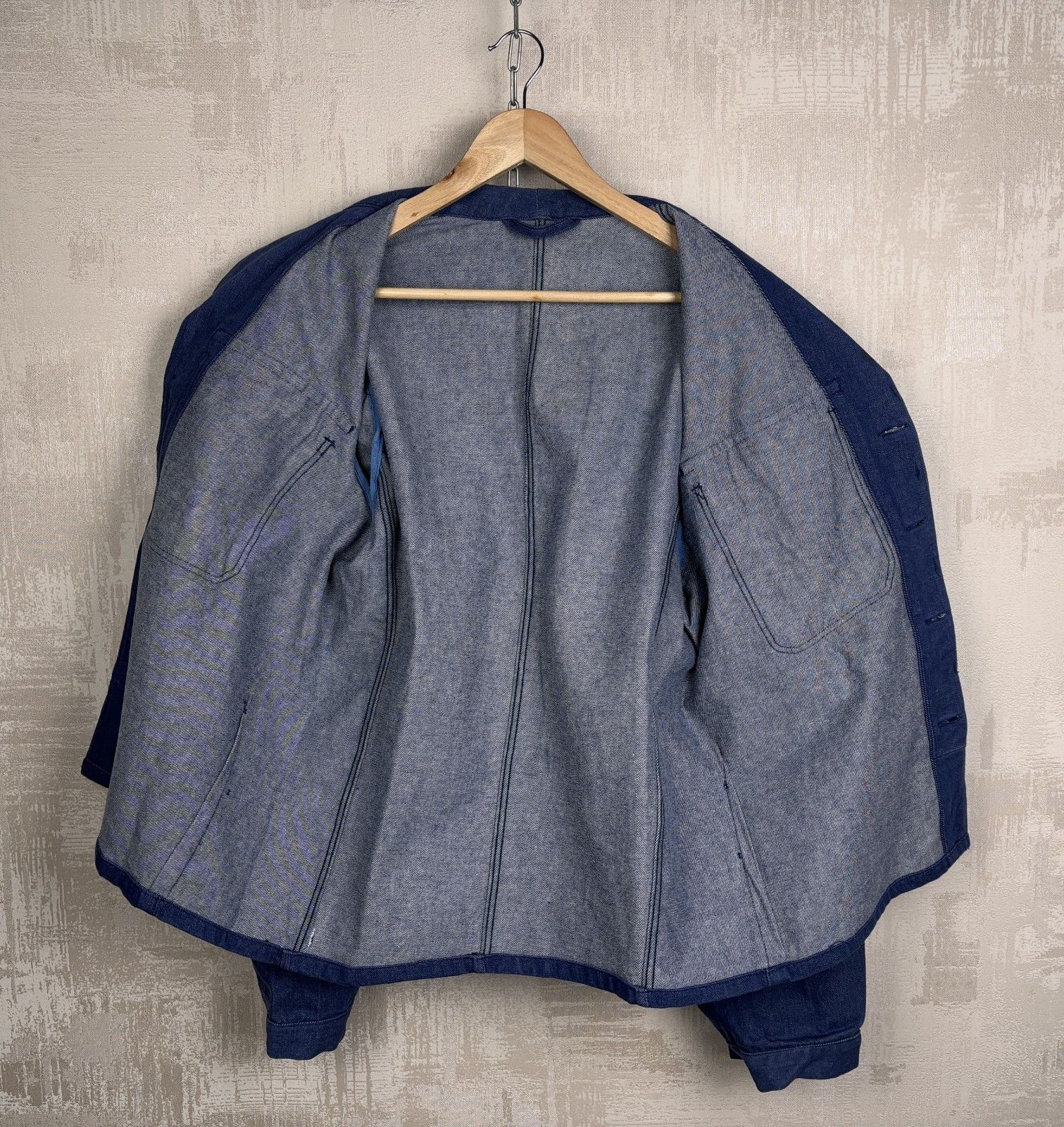 Le Laboureur Vintage Chore Jacket Buckel Back Pants French Set Work Size US L / EU 52-54 / 3 - 6 Thumbnail
