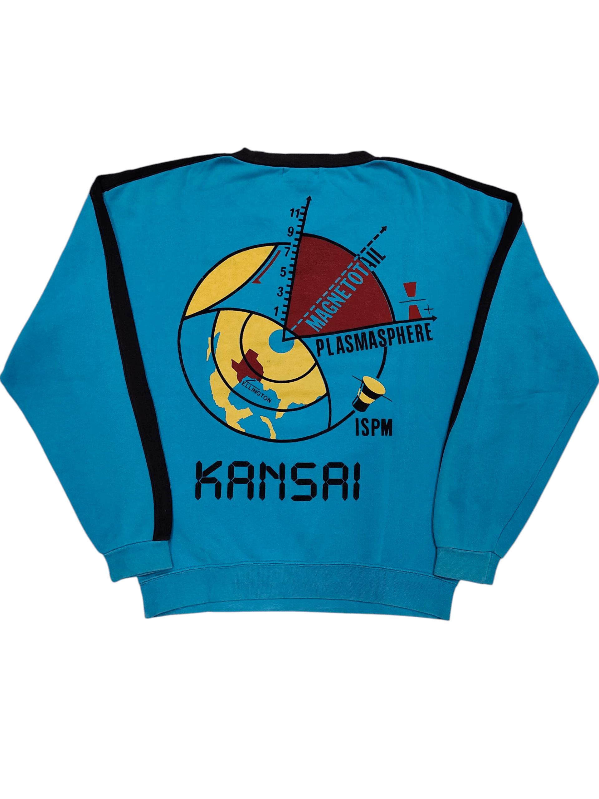 80s Kansai- Archive Space Science Diagram Print Sweatshirt