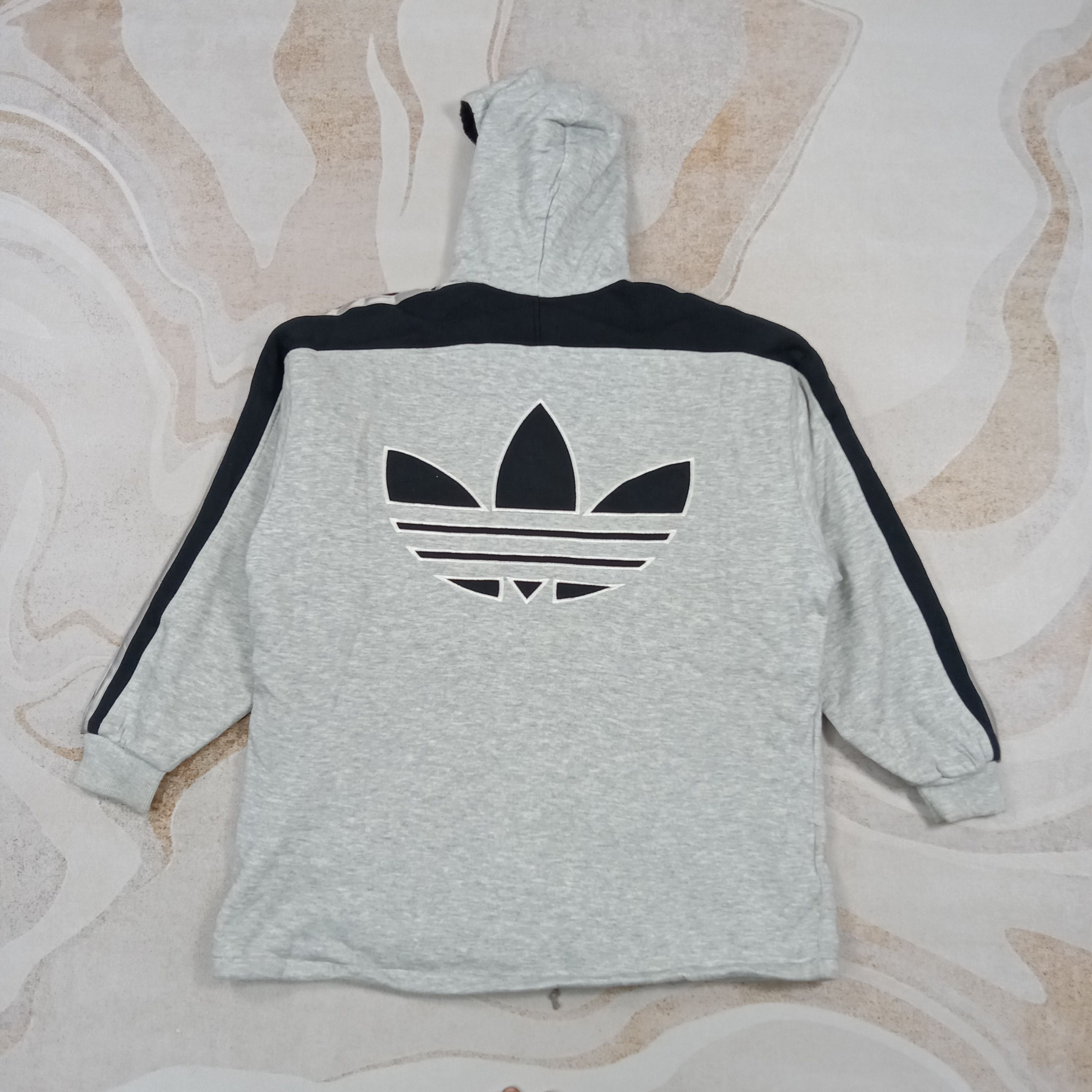 Adidas Vintage 90's Adidas Big Logo Hoodies Jacket C282N9 Size US XL / EU 56 / 4 - 1 Thumbnail