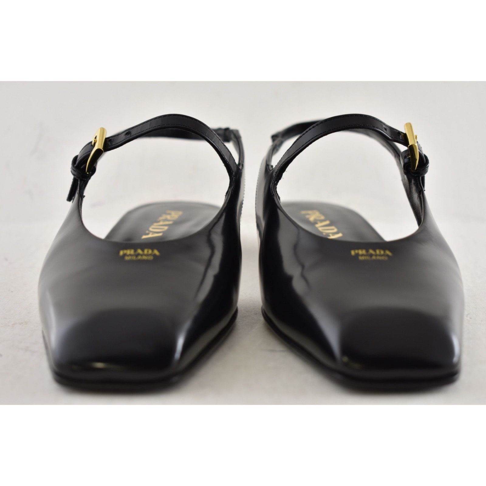 Prada Prada Black Leather Mary Jane Slingback Ballet Flat 36 Size US 6 / IT 36 - 7 Thumbnail