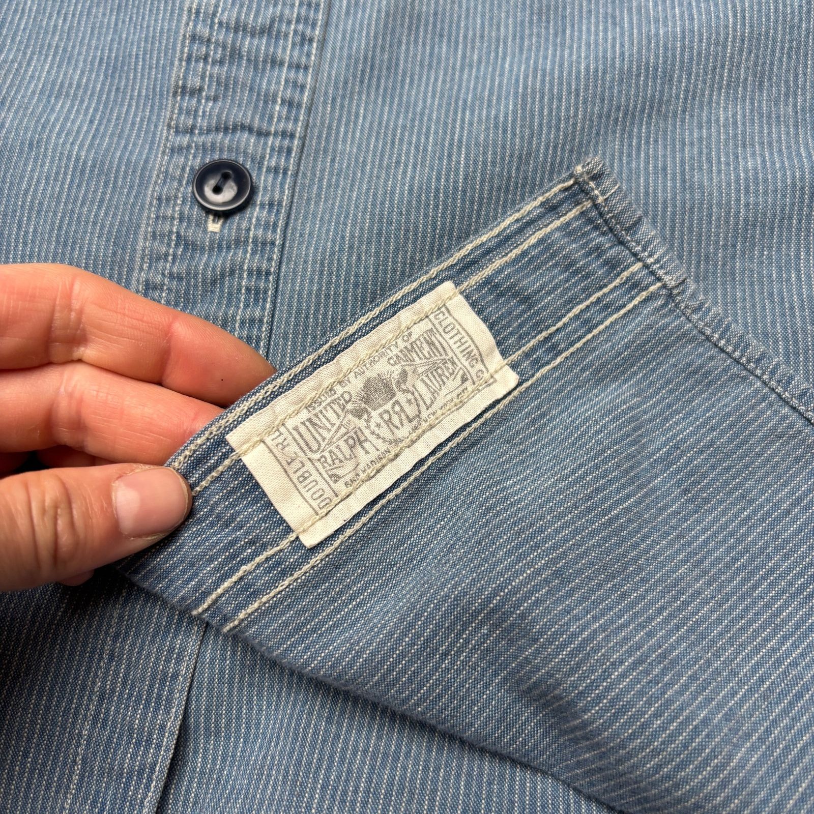 RRL Ralph Lauren RRL Double RL Ralph Lauren Work Shirt Men's Medium Americana Size US M / EU 48-50 / 2 - 7 Thumbnail