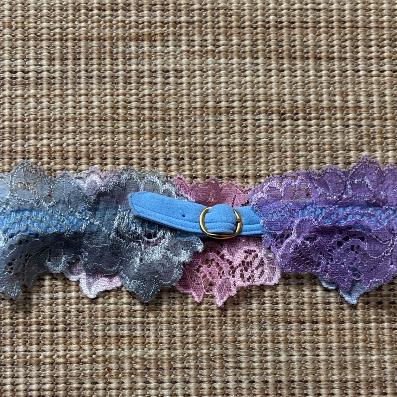 La Perla Marvel by La Perla Lace Leg band - Pink and Blue size 2 Size ONE SIZE - 5 Thumbnail