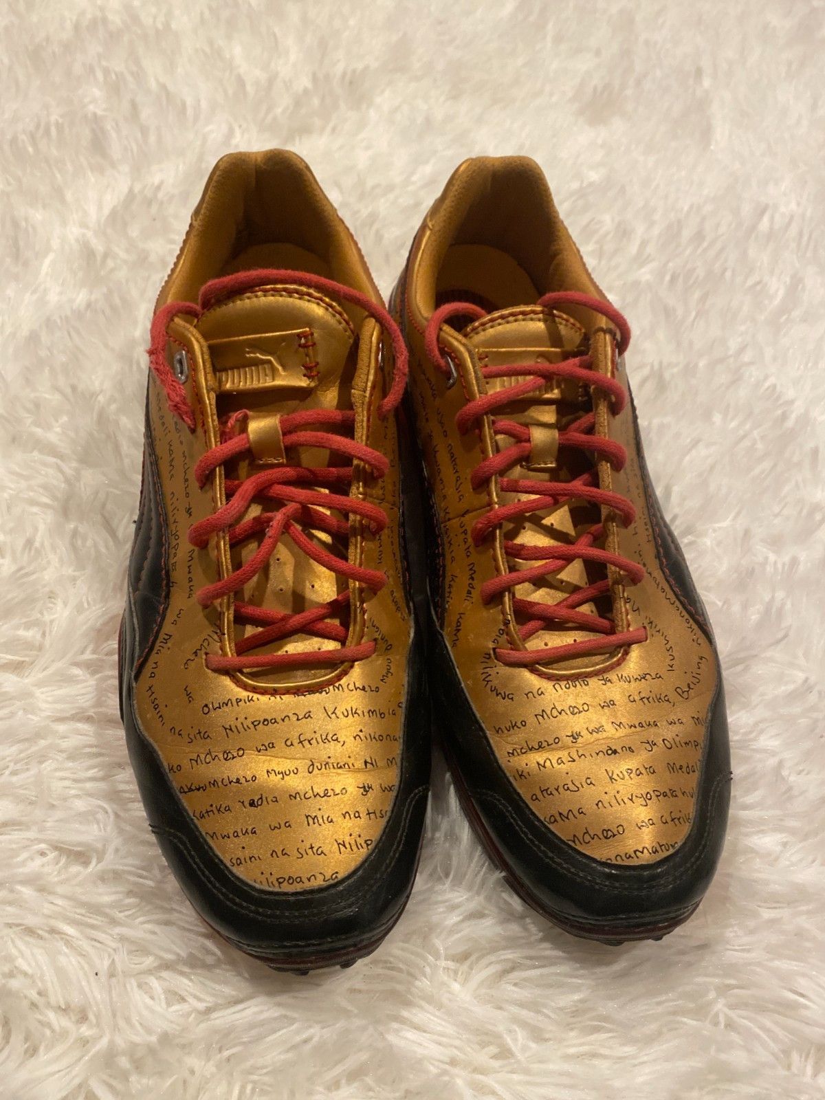 Puma Vintage 90s Y2K Uganda Puma Cell Meio Special Edition Size Size US 12 / EU 45 - 2 Thumbnail