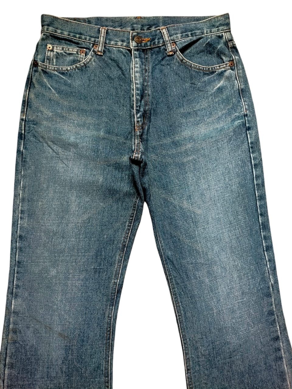 Japanese Brand Flare Jeans Bobson chesking Boot cut Denim Size US 31 - 3 Thumbnail