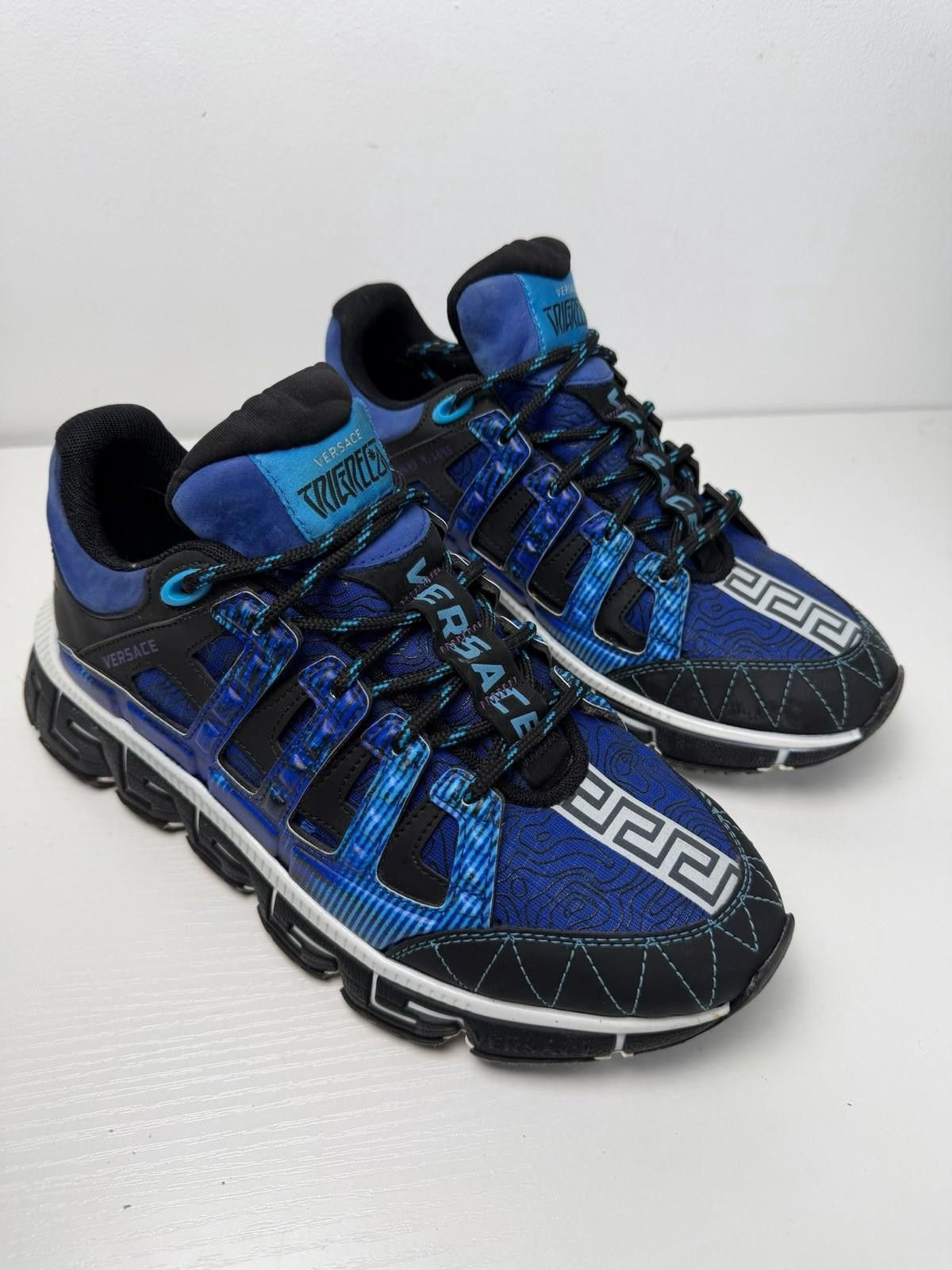Versace Versace Trigreca Men’s Sneakers Blue/Black SZ 41.5 Size US 8.5 / EU 41-42 - 1 Thumbnail
