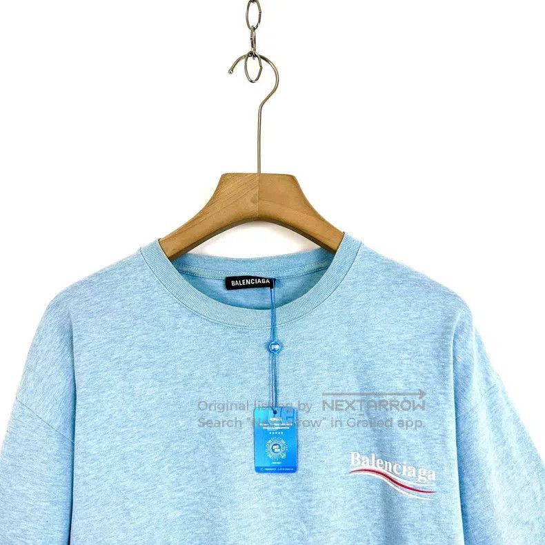 Balenciaga Balenciaga Haze blue Coca-Cola letter logo short-sleeve t- Size US S / EU 44-46 / 1 - 1 Thumbnail