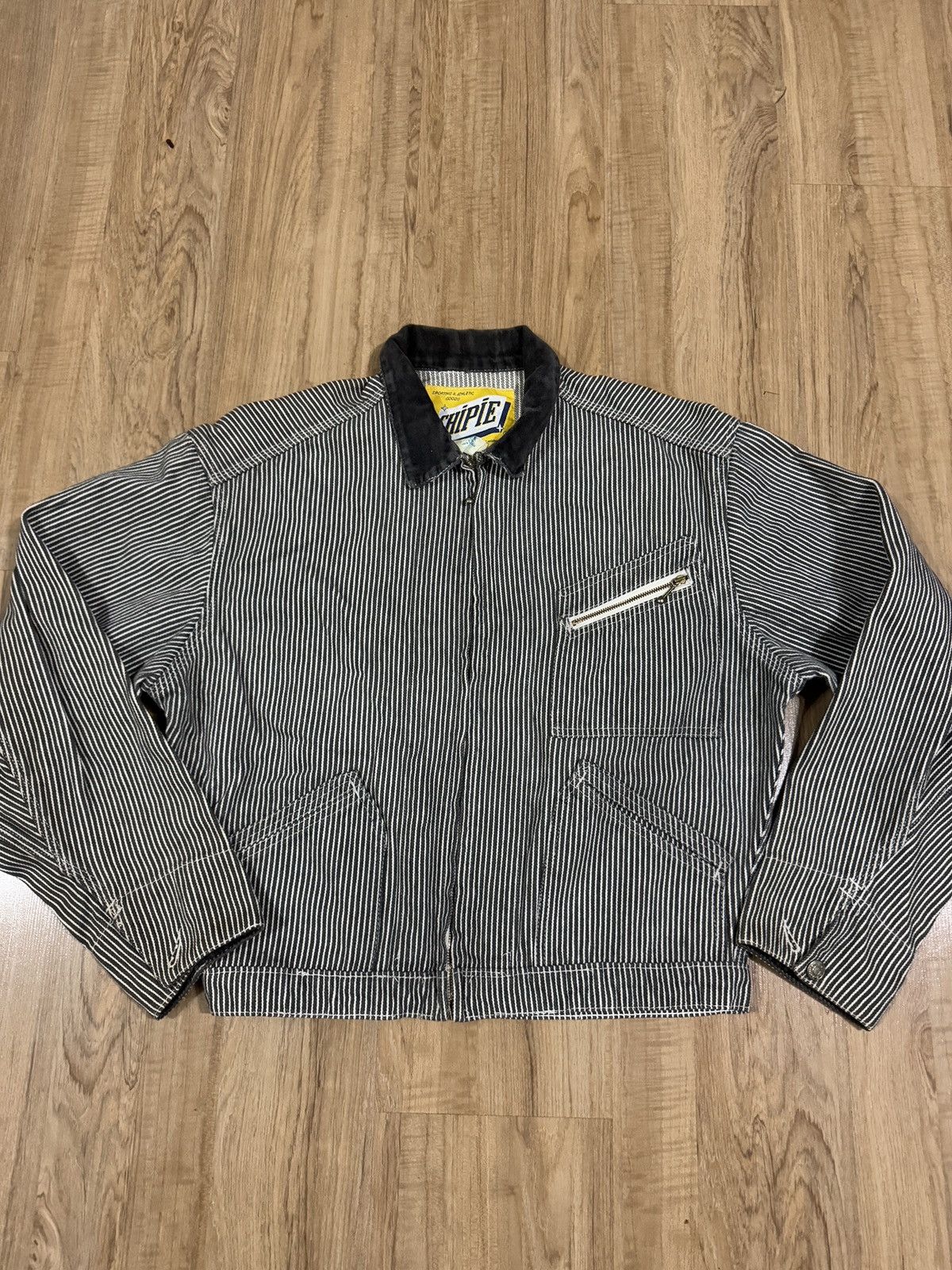 Vintage Vintage CHIPIE stripe worker jacket Size US M / EU 48-50 / 2 - 1 Thumbnail
