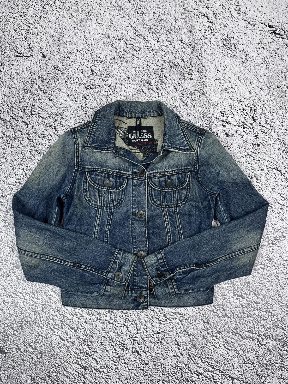 Guess Vintage Guess Dragon Embroidered Japanese denim jacket S Size S / US 4 / IT 40 - 2 Thumbnail