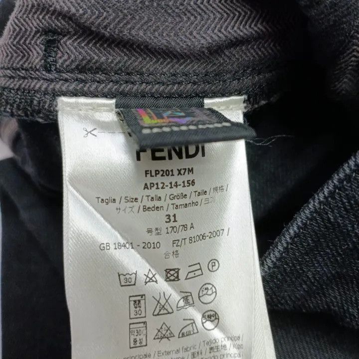 Fendi Fendi Simple Versatile Black Jeans -2507 Size US 31 - 5 Thumbnail