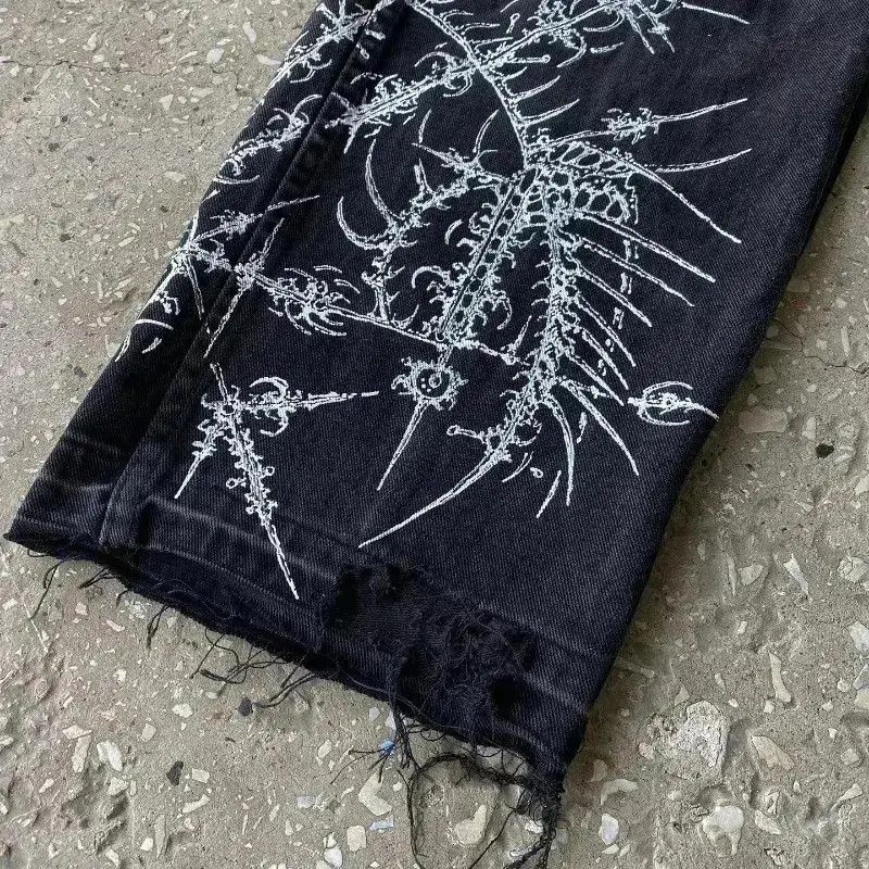 Japanese Brand Gothic Baggy Jeans Size US 32 / EU 48 - 3 Thumbnail