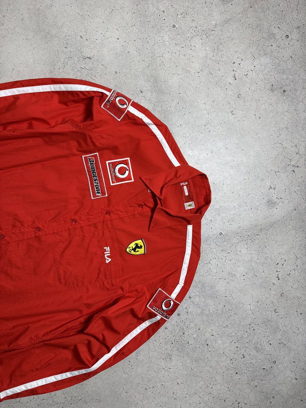 Fila Fila Ferrari Vodafone Vintage Racing Button Up Shirt Size US XL / EU 56 / 4 - 4 Thumbnail