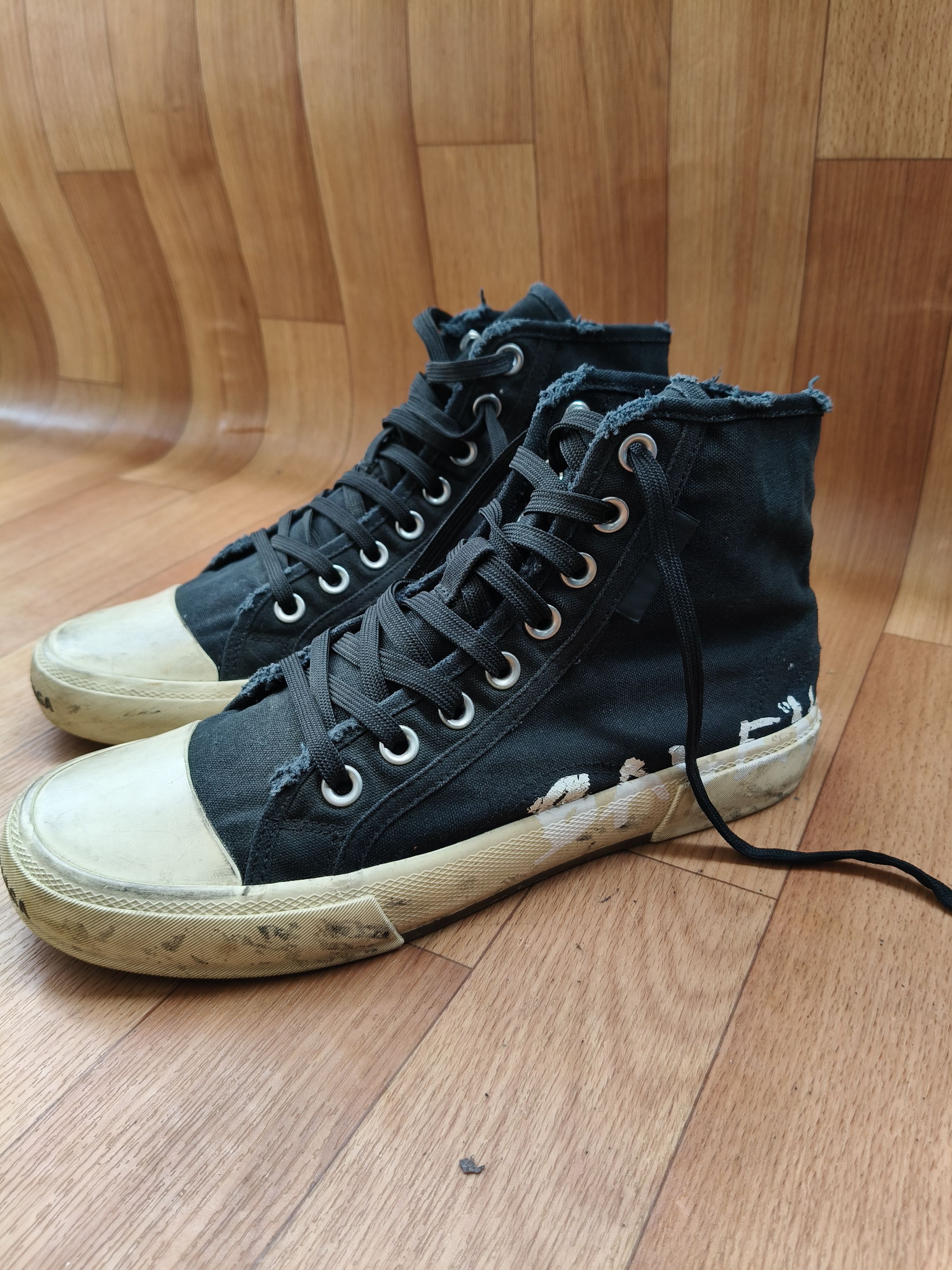 Balenciaga Balenciaga Paris hightop Graffiti " Balenciaga" sneakers Size US 7.5 / EU 40-41 - 5 Thumbnail