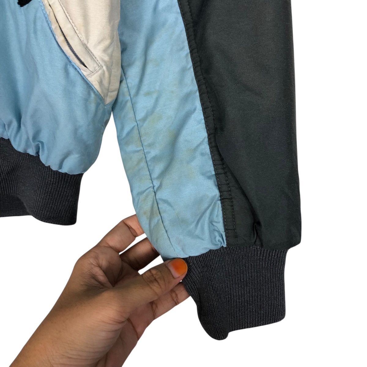 Japanese Brand 📌Vintage Ski Bomber Jacket Point Square Block Design Size US M / EU 48-50 / 2 - 17 Thumbnail
