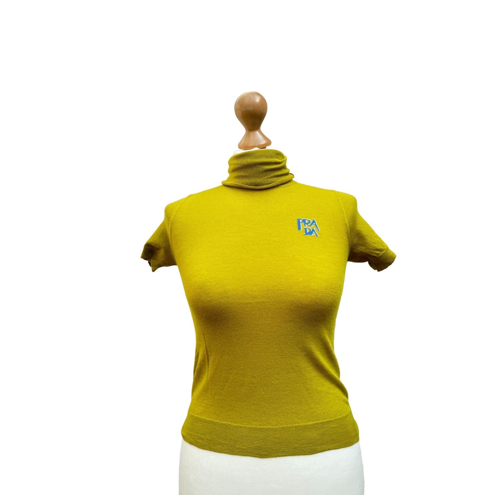 image of Prada Wool Mustard Top, Women's (Size Small)