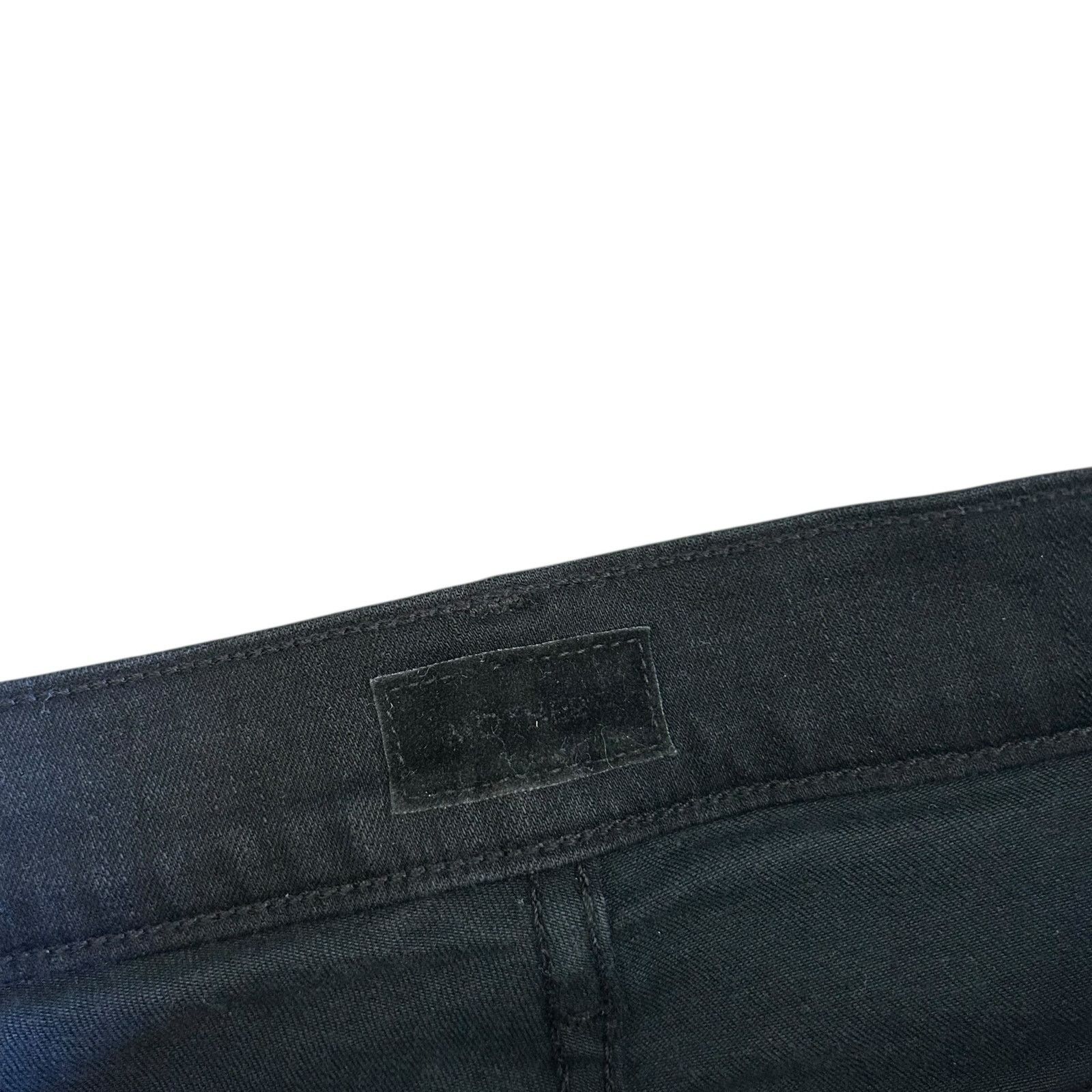 MOTHER MOTHER Black The Insider Crop Step Fray Jeans Sz 27 Size 27" / US 4 / IT 40 - 2 Thumbnail