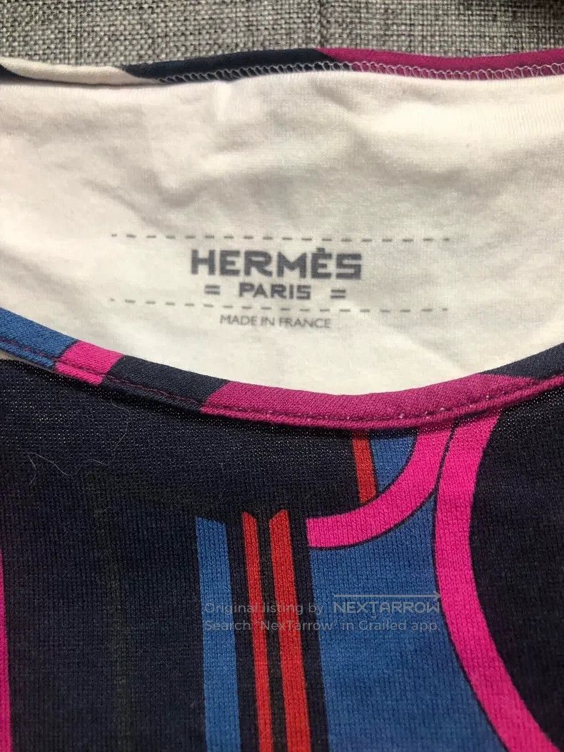 Hermes Hermes Color Block Printed Short Sleeve Size XS / US 0-2 / IT 36-38 - 3 Thumbnail