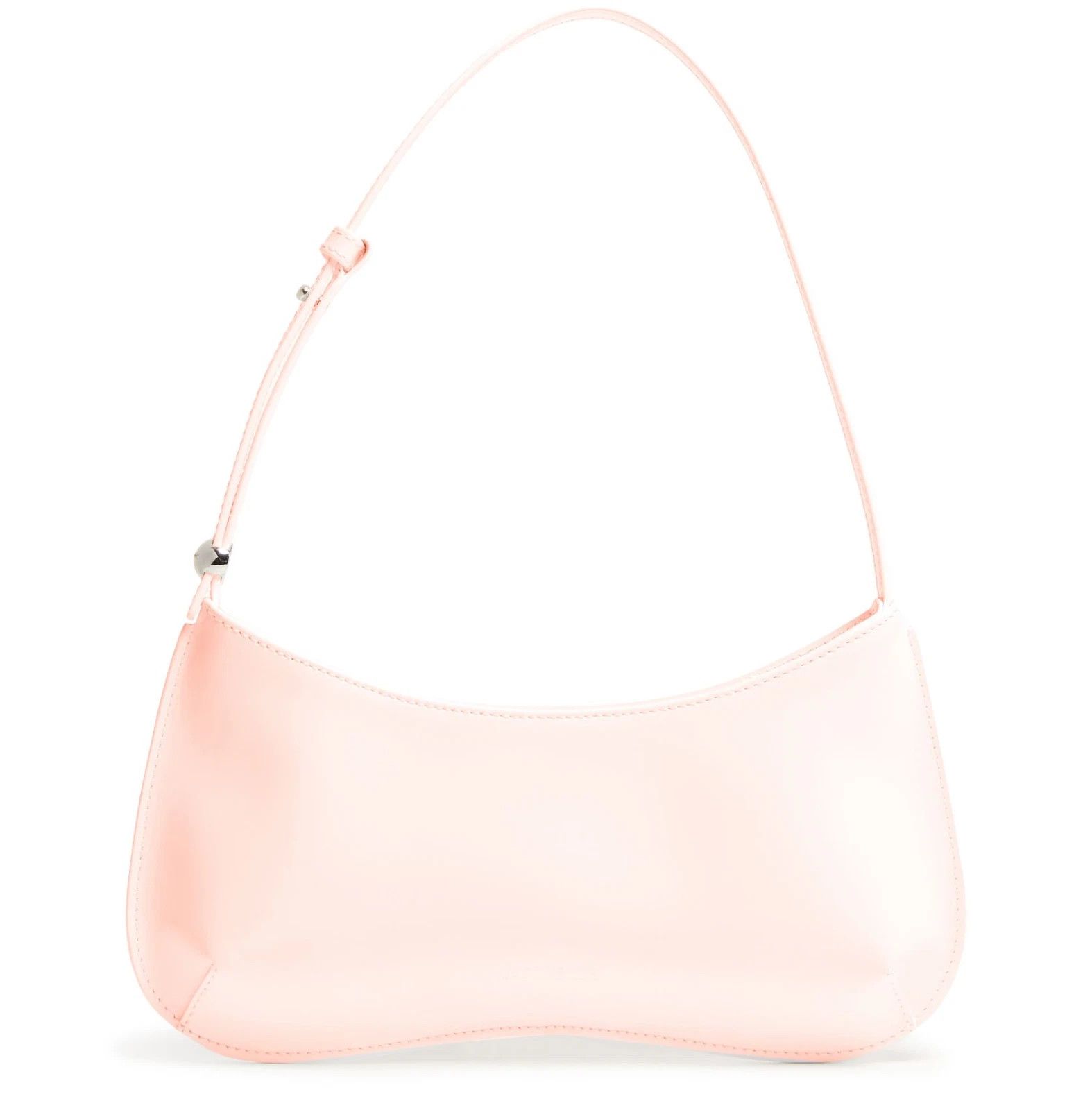 Jacquemus The Bisou Pale Pink Leather Shoulder Bag New