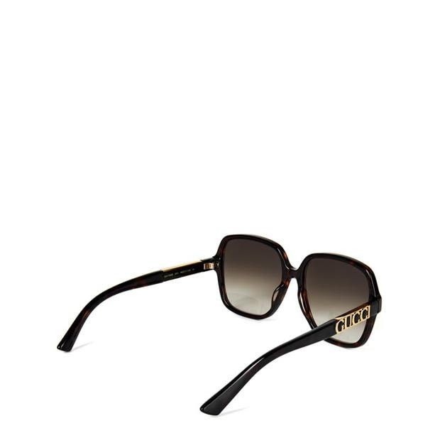 Gucci Unisex Logo Oversized Sunglasses Size ONE SIZE - 3 Thumbnail