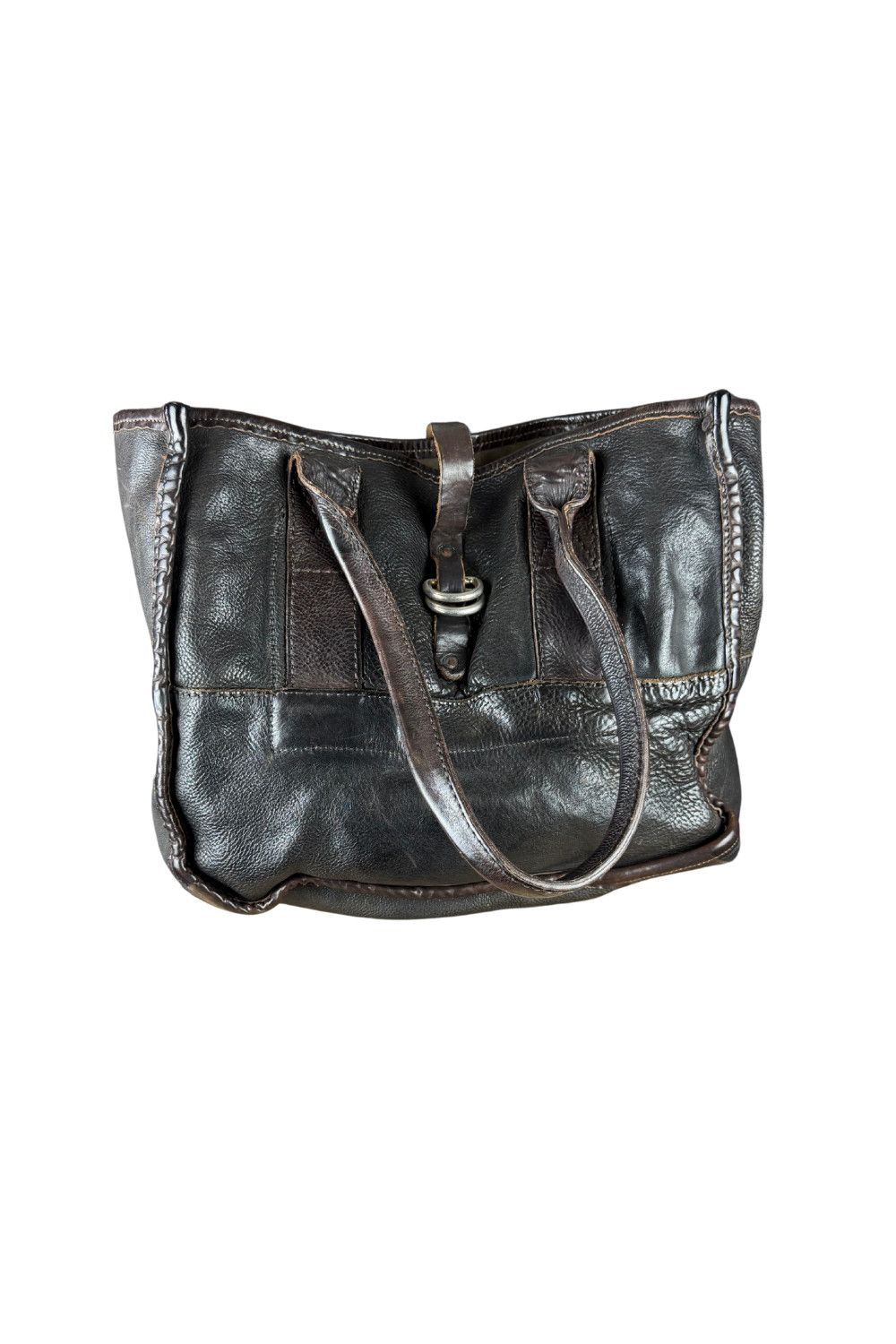 RRL Ralph Lauren FW99 (Archive) Double RL Italian Leather Utility Tote Bag Size ONE SIZE - 4 Thumbnail