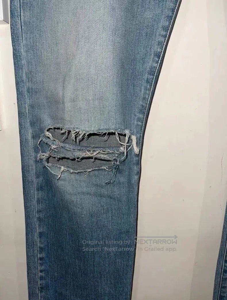 Saint Laurent Paris Saint Laurent Distressed Denim Jeans. Size US 33 - 3 Thumbnail