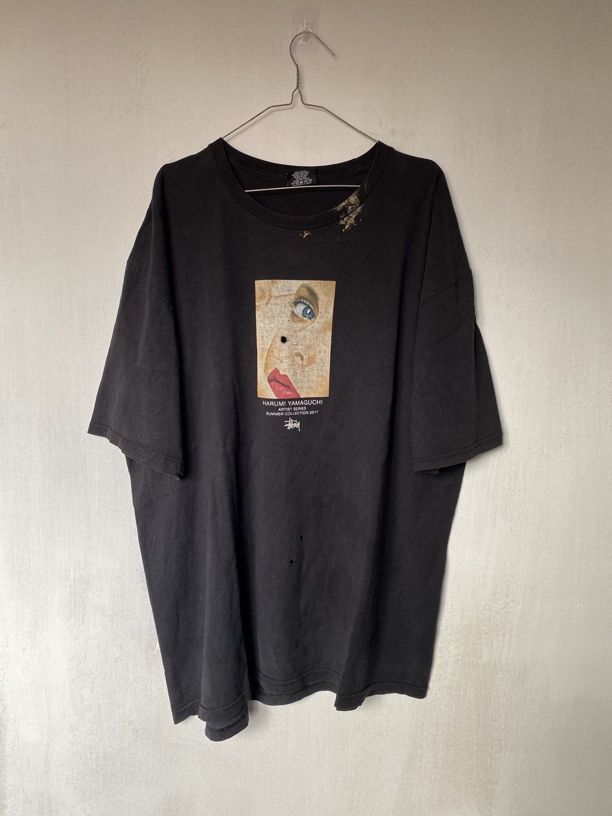 Stussy Thrashed Stussy Harumi Yamaguchi Tshirt Size US XL / EU 56 / 4 - 1 Thumbnail