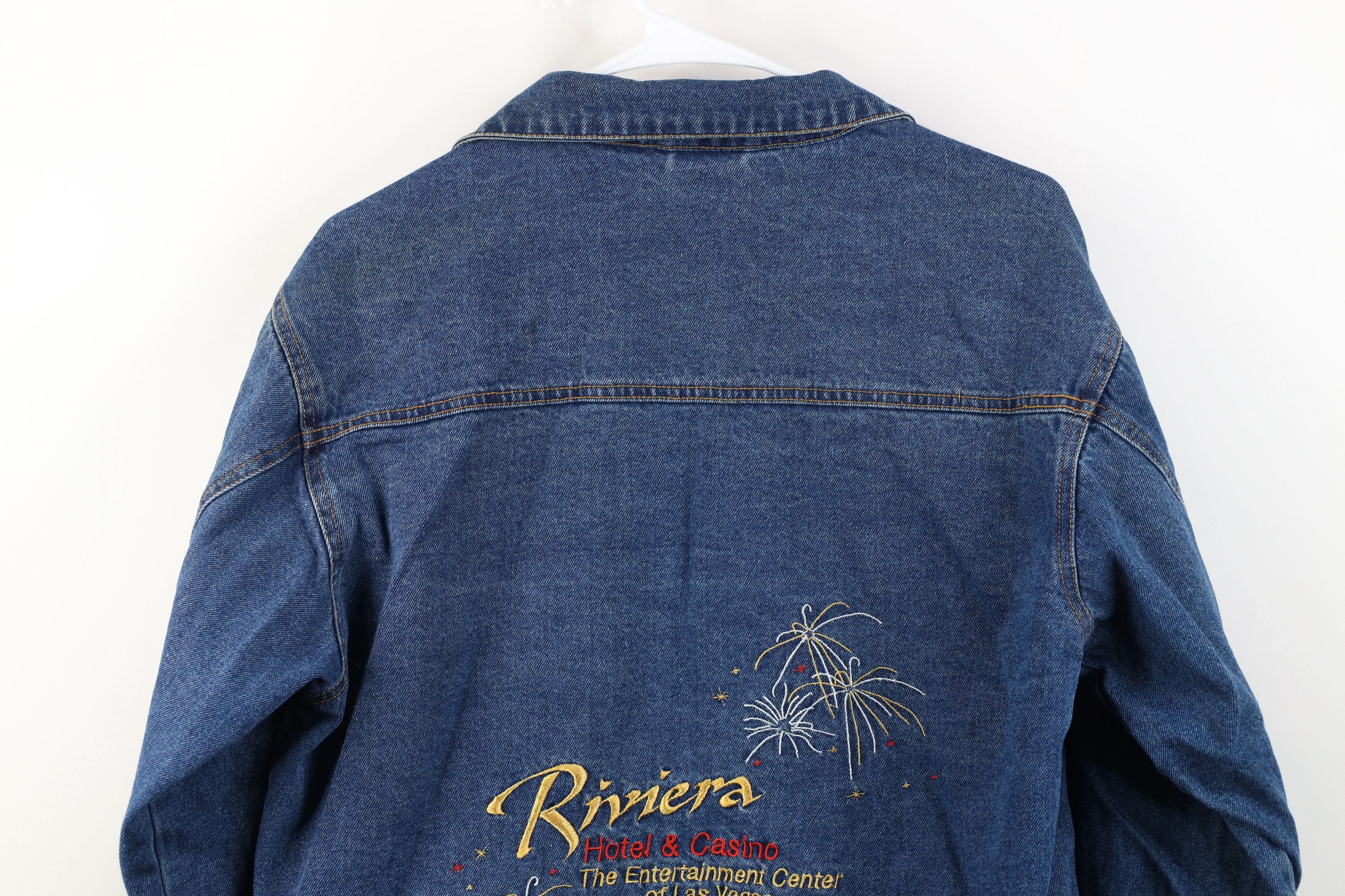 Vintage Vintage 90s Streetwear Casino Denim Jean Trucker Jacket Blue Size US S / EU 44-46 / 1 - 15 Thumbnail