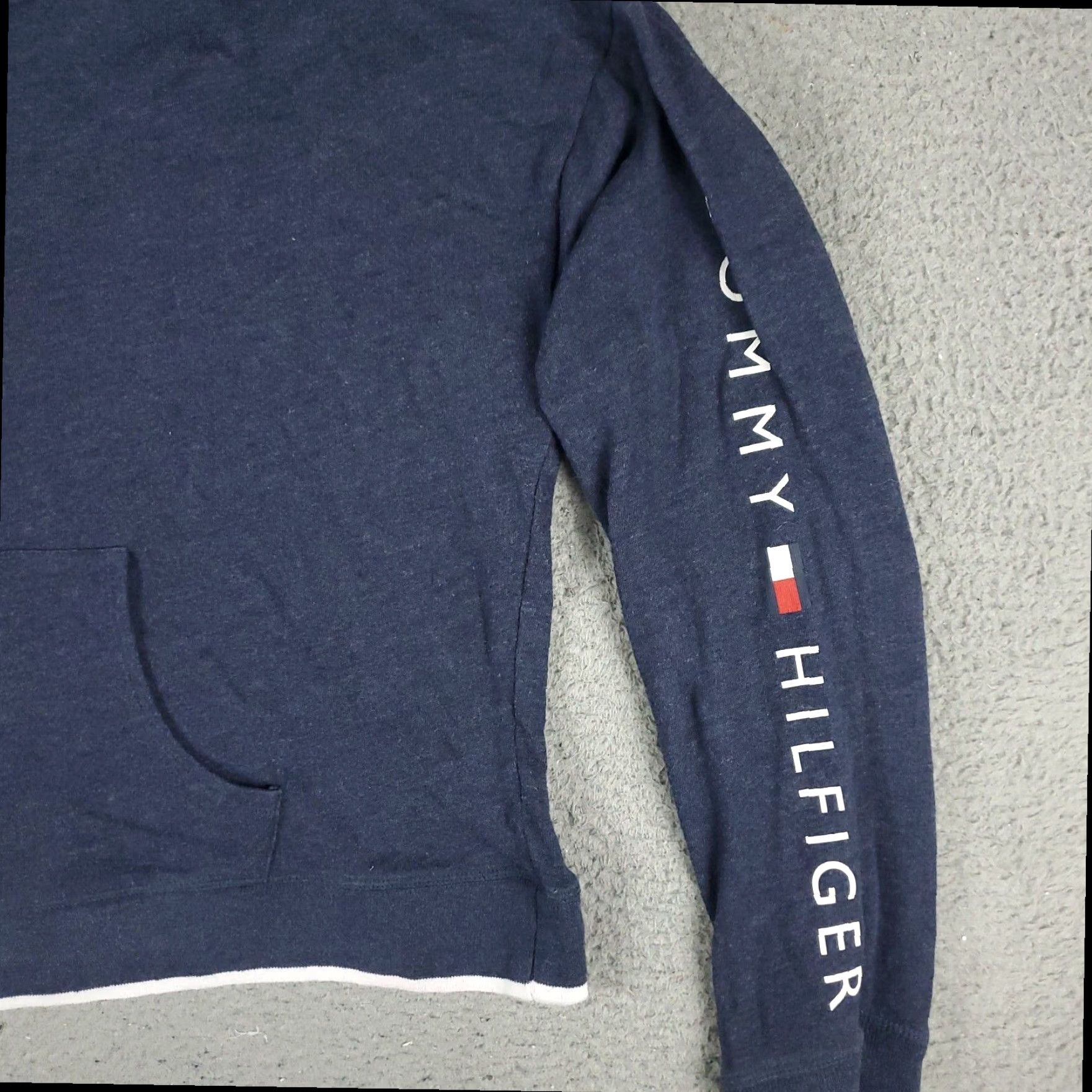 Tommy Hilfiger Tommy Hilfiger Hoodie Womens Large Blue Pullover Sweatshirt Size L / US 10 / IT 46 - 4 Thumbnail