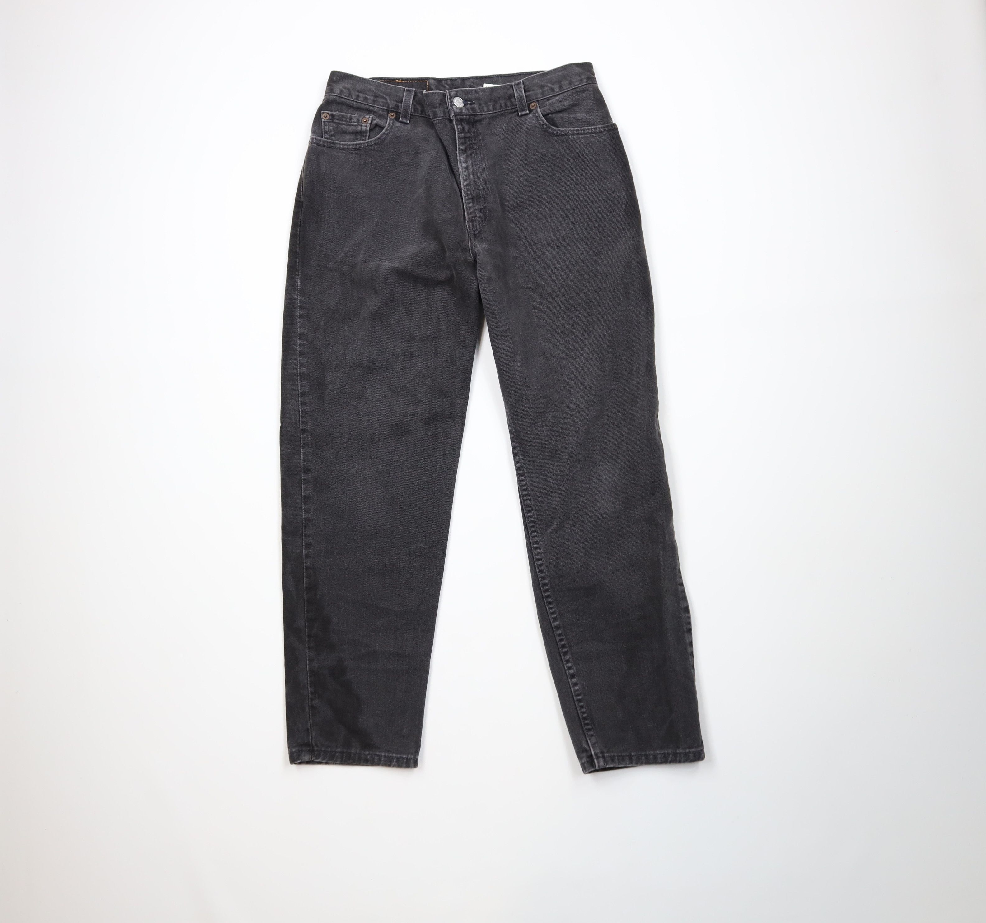 Levi's Vintage Y2K 2001 Levis 550 Tapered Leg Jeans Black USA Size 36" / US 14 / IT 50 - 1 Thumbnail