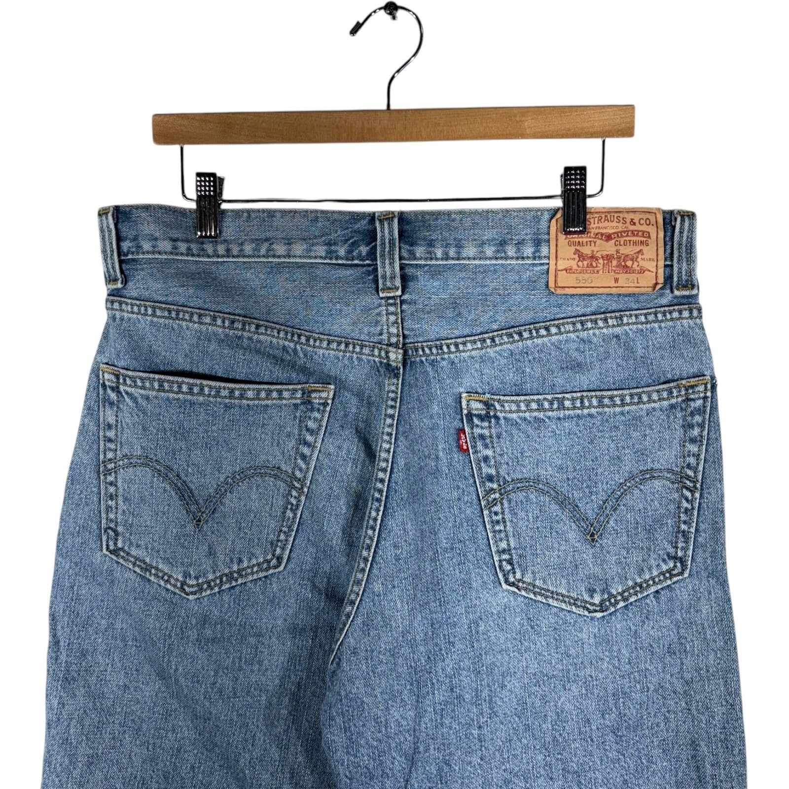 Levi's Vintage Levis 550 Relaxed Fit Denim Shorts 34 Size US 34 / EU 50 - 6 Thumbnail
