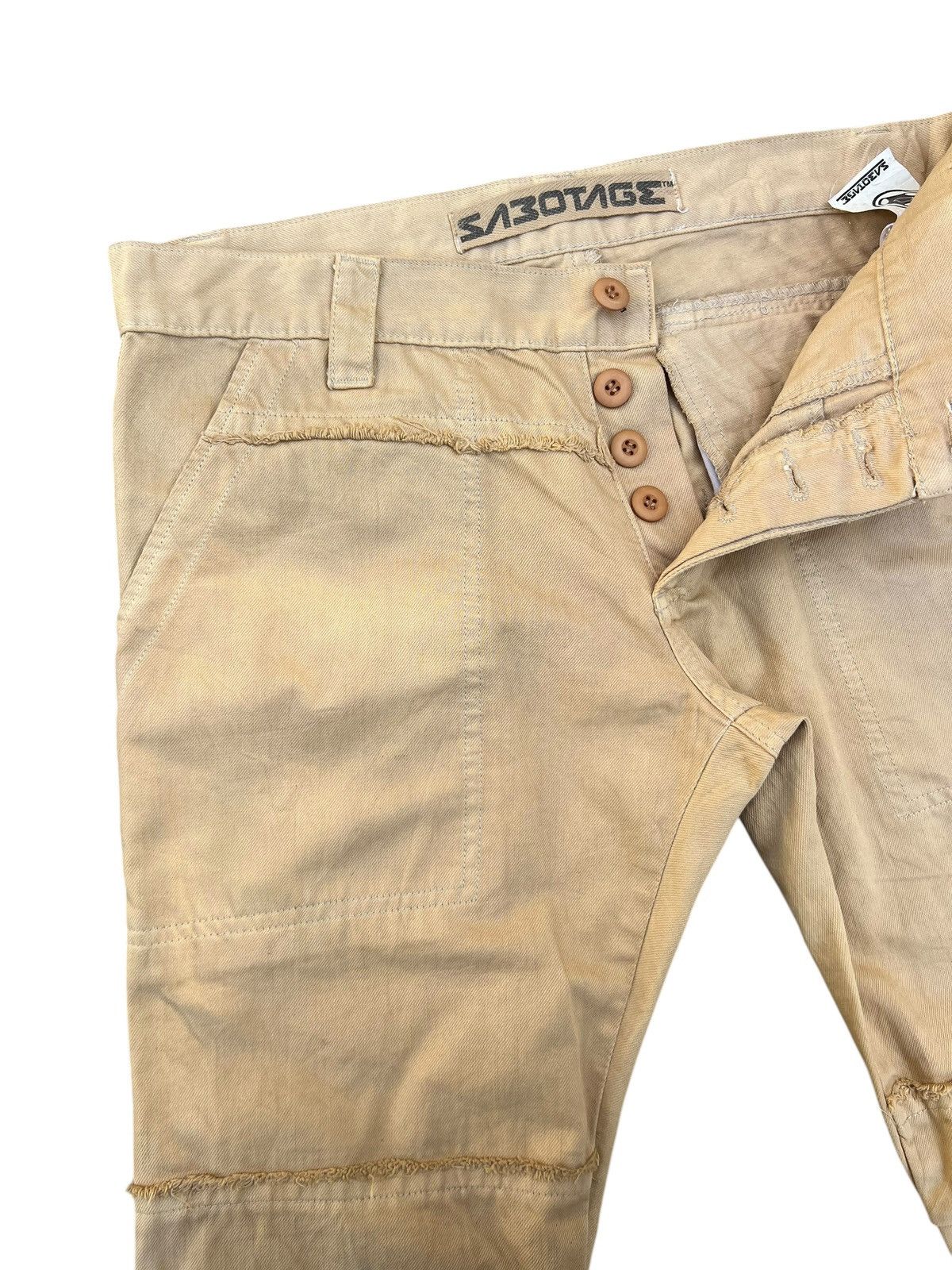 Japanese Brand Vintage SABOTAGE Japan Fade Dirty Distressed Pant Size US 31 - 5 Thumbnail