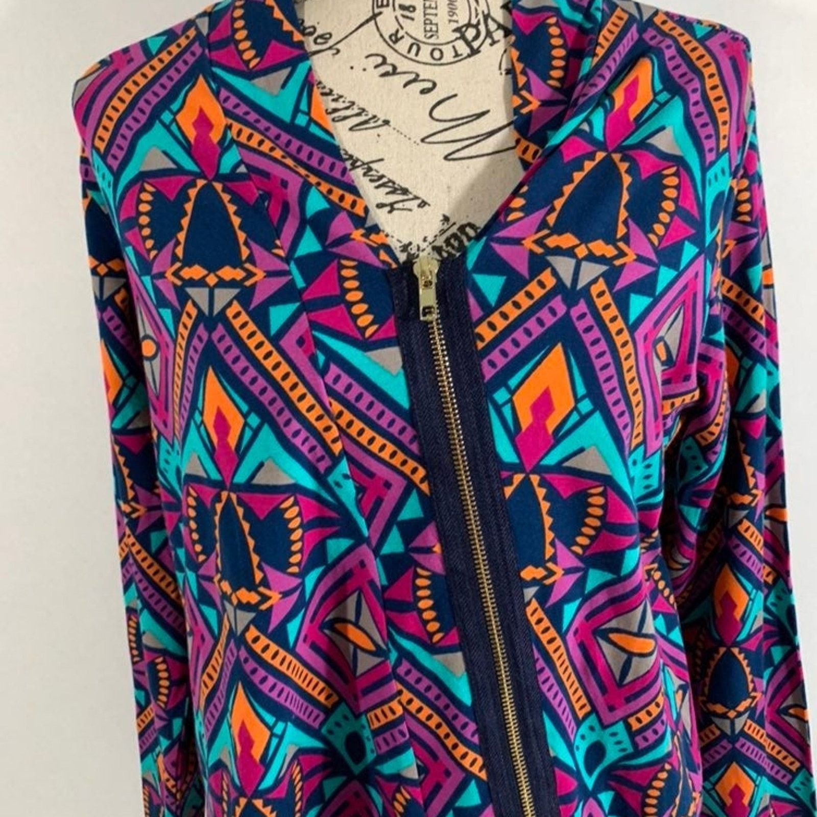 Other All For Color Women's Small Jacket Zip Lightweight NEW Size S / US 4 / IT 40 - 2 Thumbnail