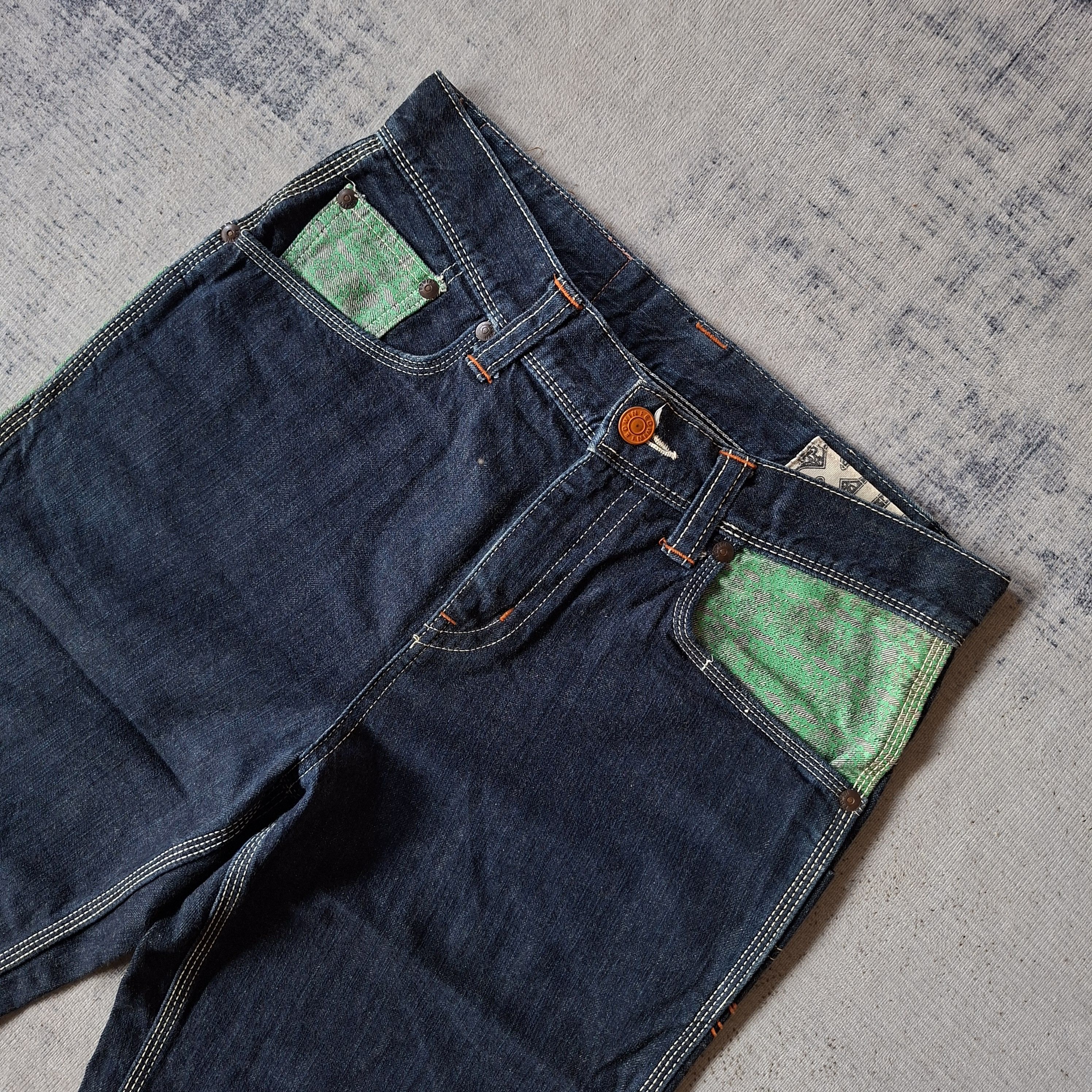 Edwin 💥 Edwin XV buckle back indigo 3q denim jeans Size US 32 / EU 48 - 3 Thumbnail