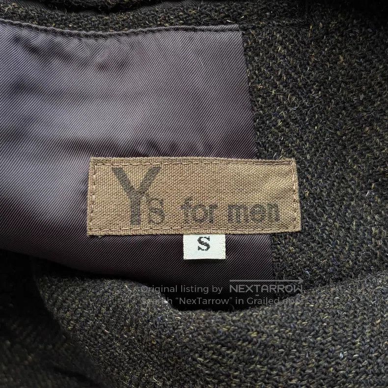 Yohji Yamamoto YOHJI YAMAMOTO Fishbone Pattern Tweed Suit Size US S / EU 44-46 / 1 - 4 Thumbnail