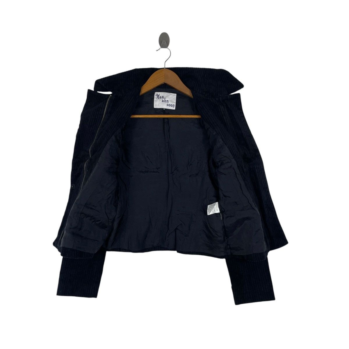 Japanese Brand Han Anh Soon Japan Corduroy Crop Top Jacket Size US M / EU 48-50 / 2 - 6 Thumbnail