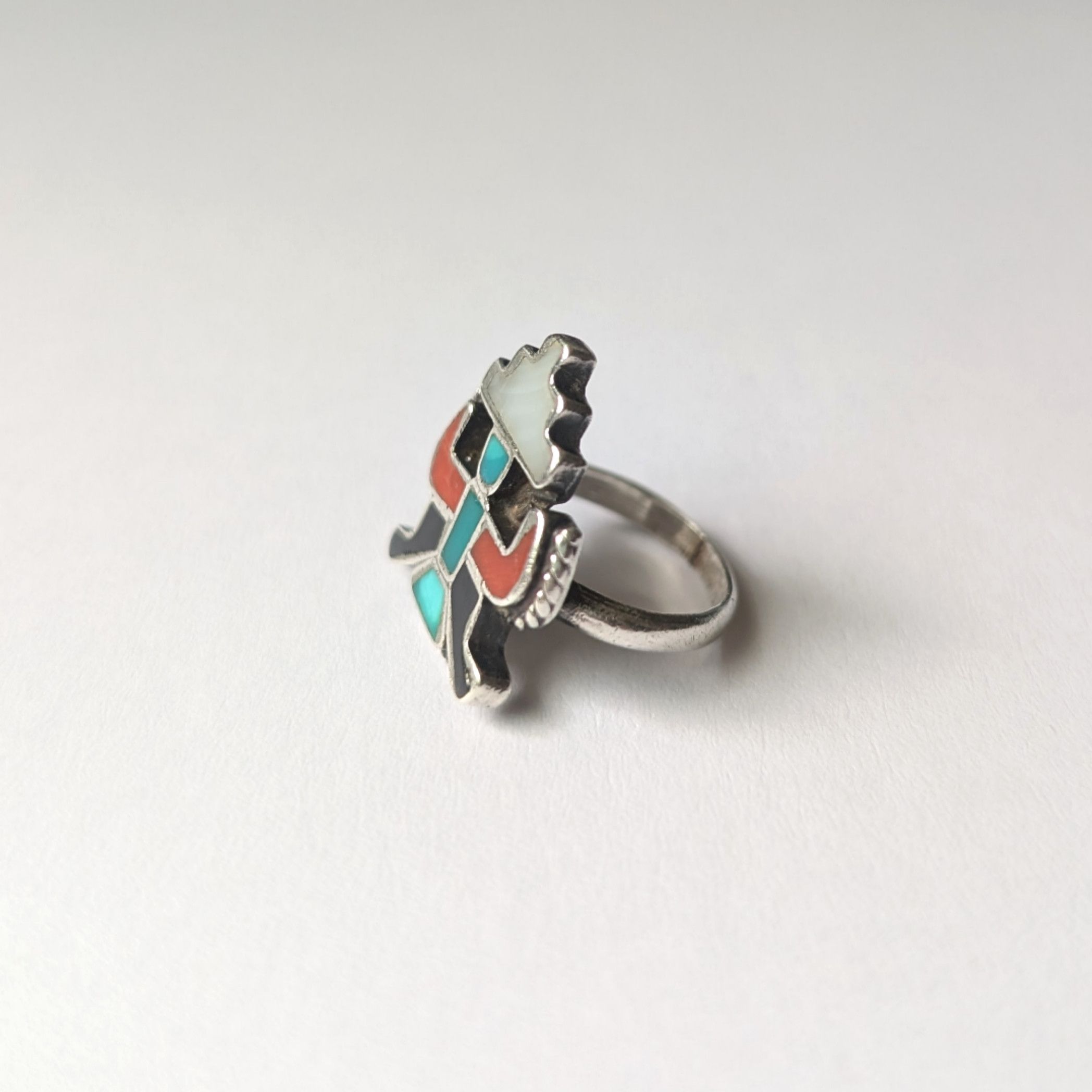 Other Vintage ring sterling silver Native American Knifewing Size ONE SIZE - 3 Thumbnail