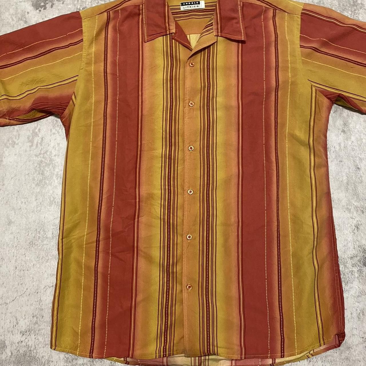 Other Orange and yellow striped button up shirt #retro Size US L / EU 52-54 / 3 - 1 Thumbnail