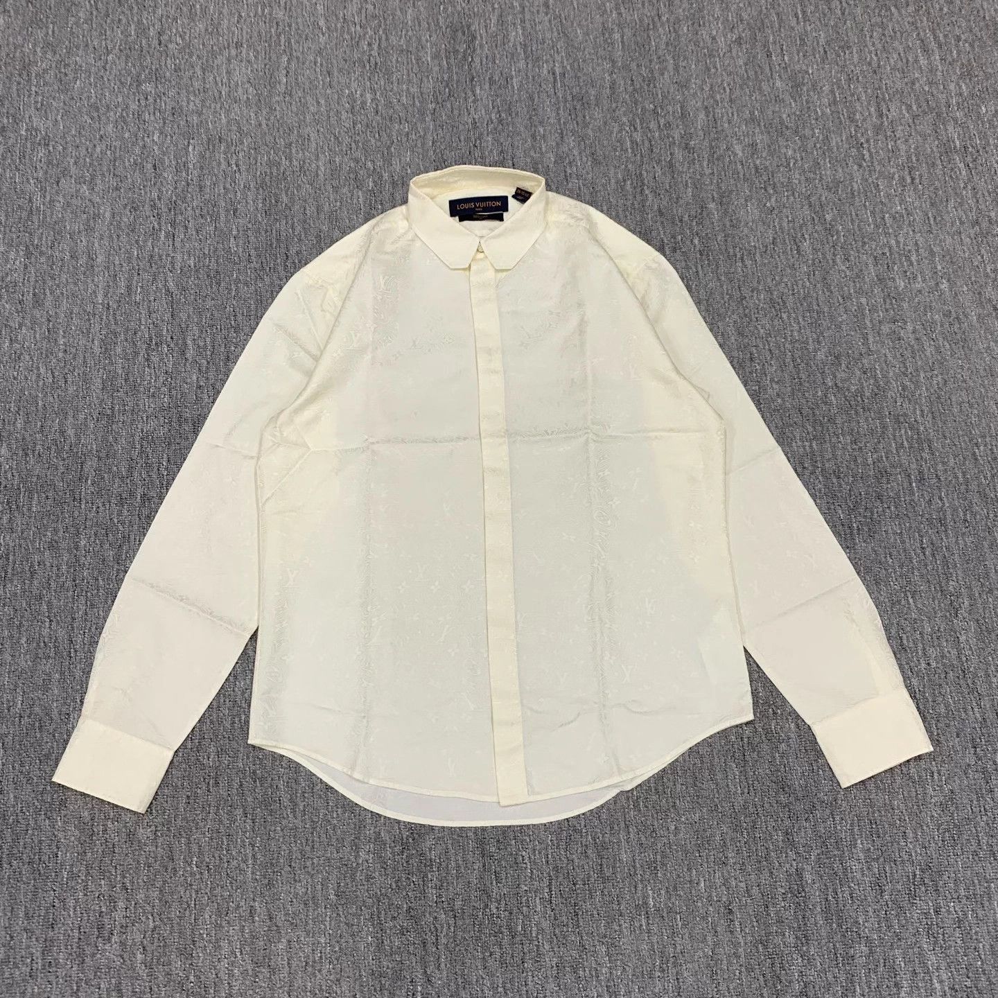 Louis Vuitton LV Ivory Twisted Monogram Allover Print Shacket 39 Size US XXS / EU 40 - 1 Thumbnail