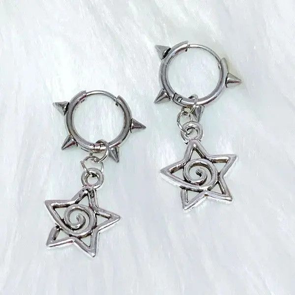Designer × Jewelry Cute Star Swirl Earring Size ONE SIZE - 2 Thumbnail