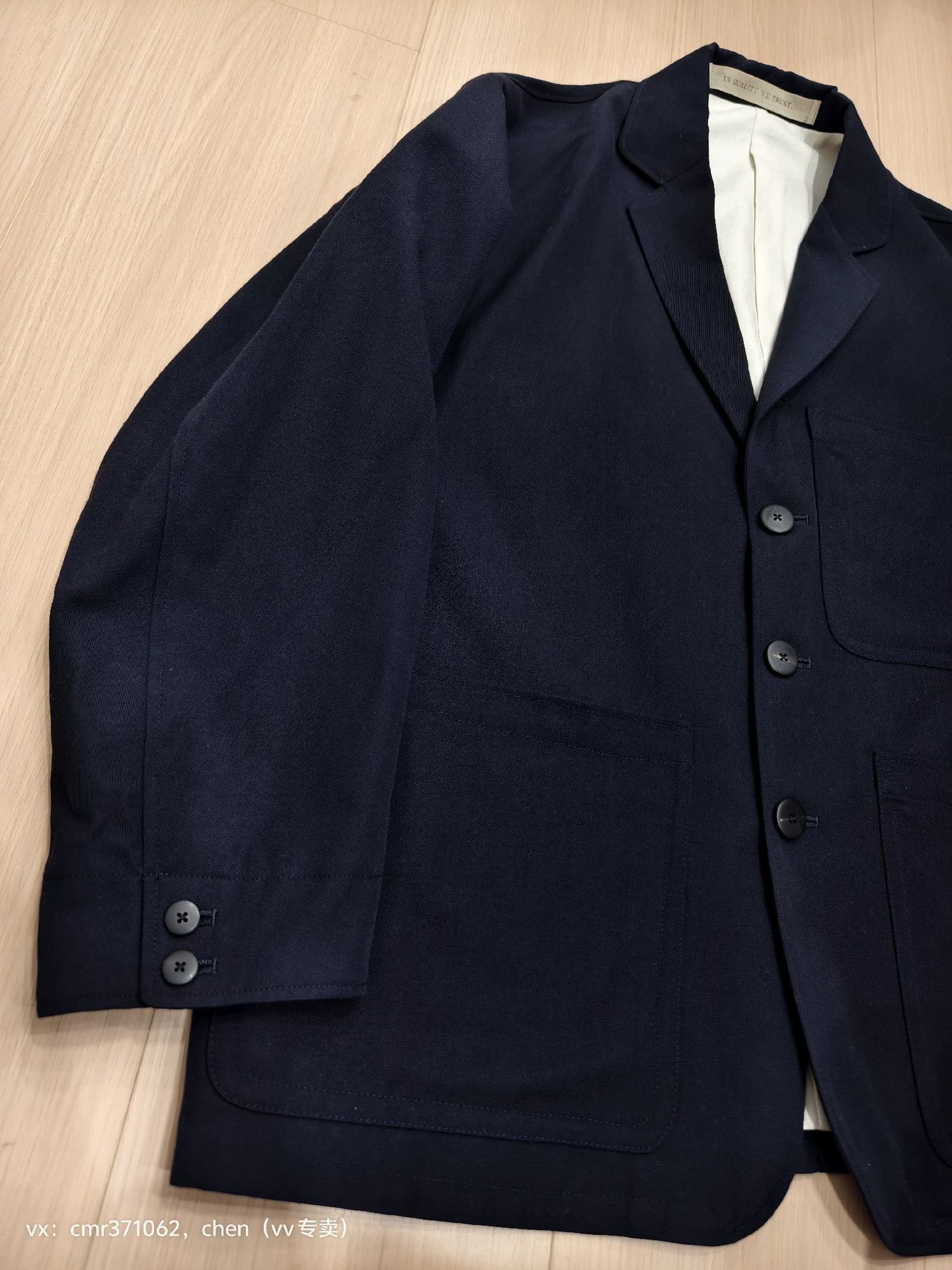 Visvim VISVIM 24SS RAILWOOD JKT Navy 2 Wool-Linen Size US M / EU 48-50 / 2 - 3 Thumbnail