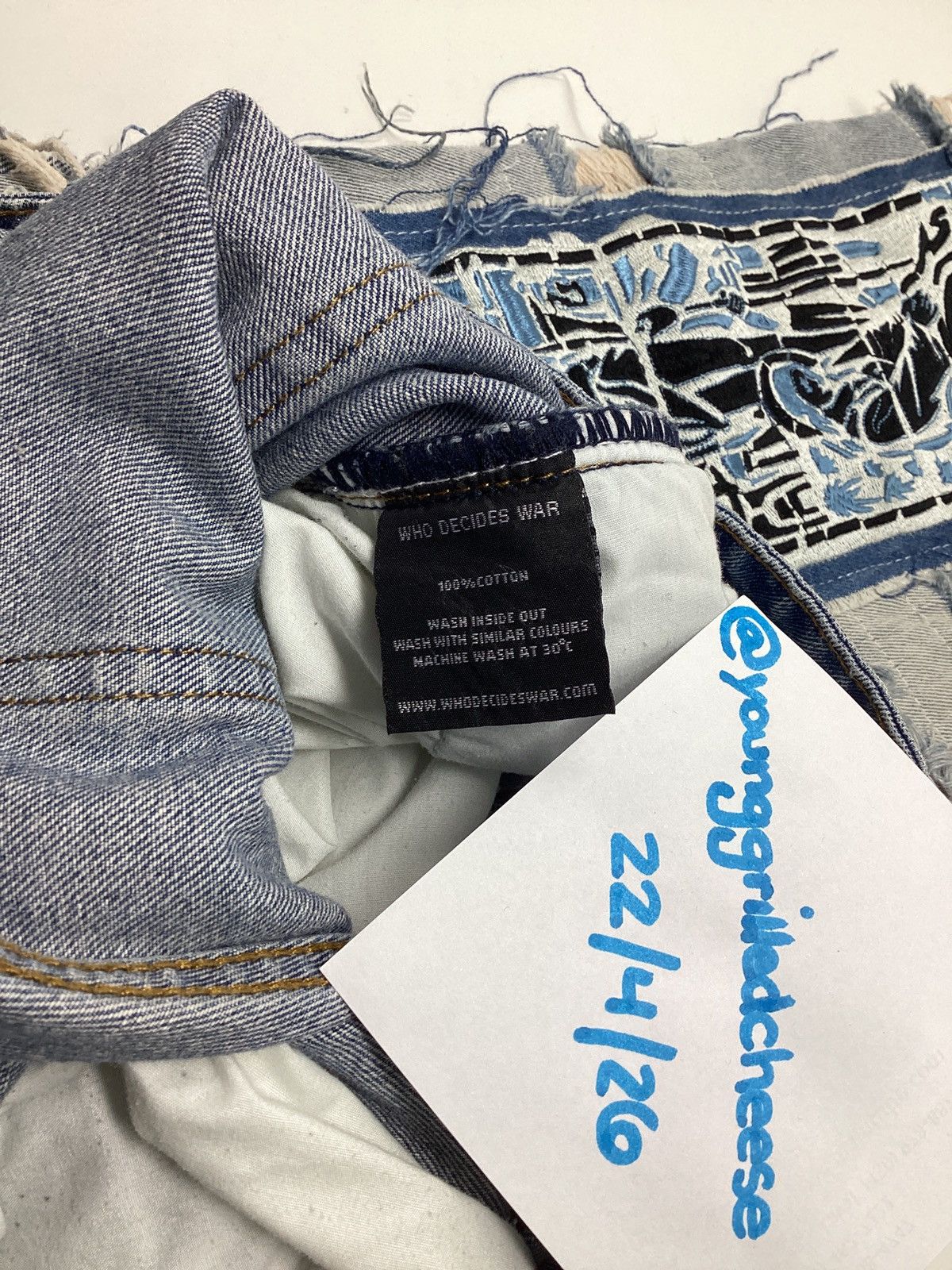 Who Decides War WHO DECIDES WAR Ice Tray Denim 32 Size US 32 / EU 48 - 5 Thumbnail