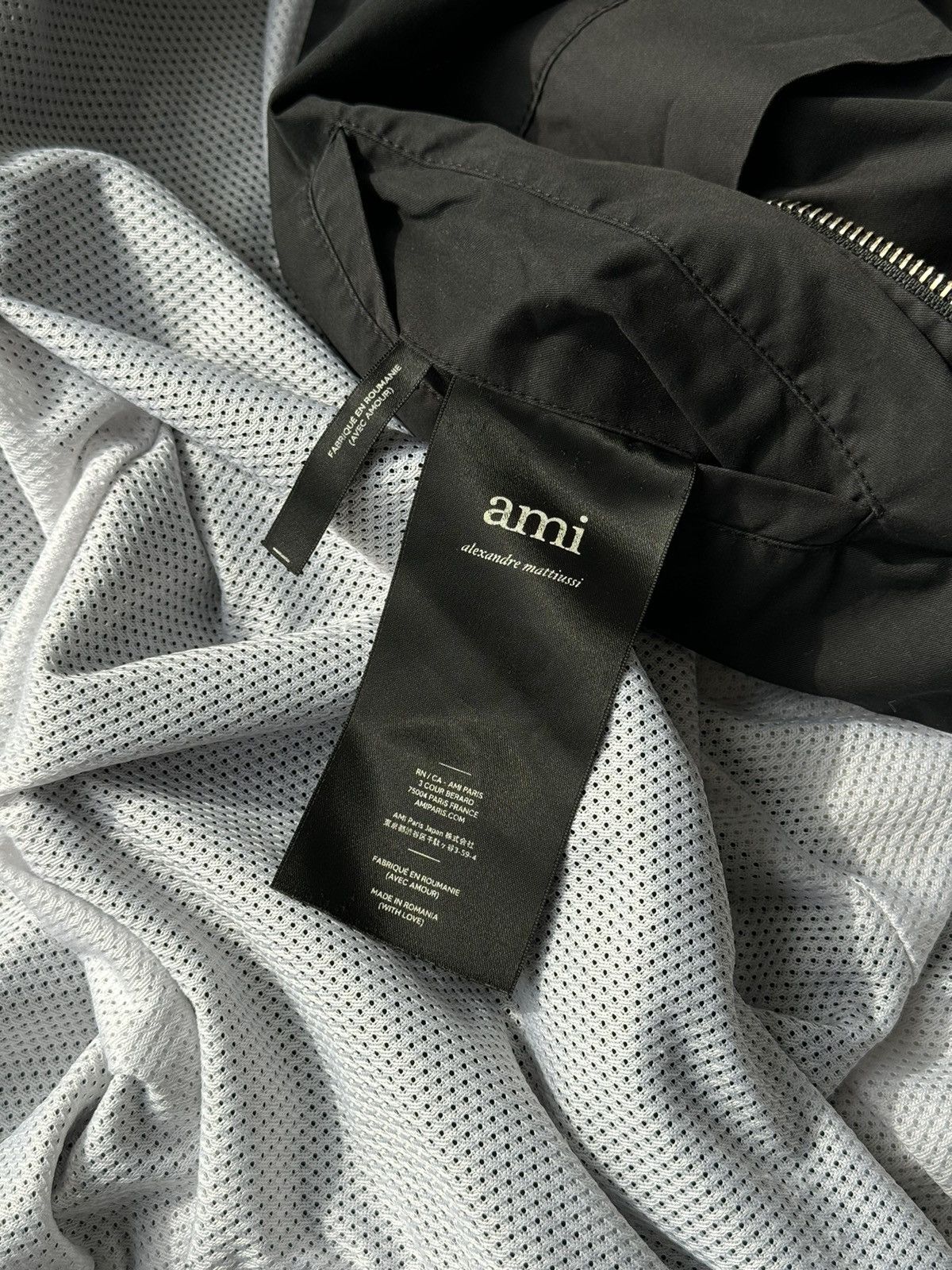AMI AMI Paris Nylon Zip Up Bomber Light Jacket Size US L / EU 52-54 / 3 - 13 Thumbnail
