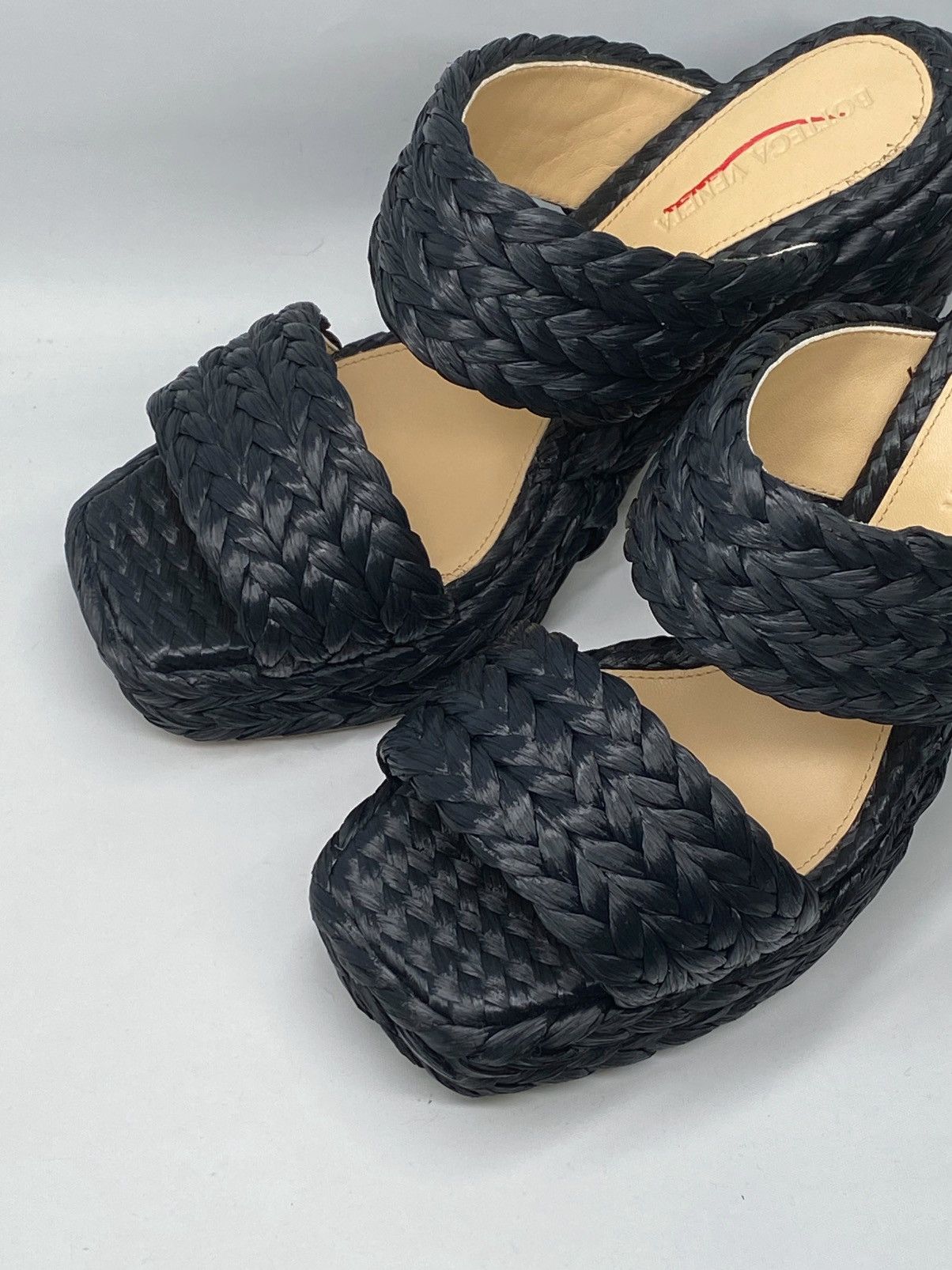 Bottega Veneta Bottega Veneta Trinity Weave Raffia Platform Sandals size 38 Size US 8 / IT 38 - 5 Thumbnail