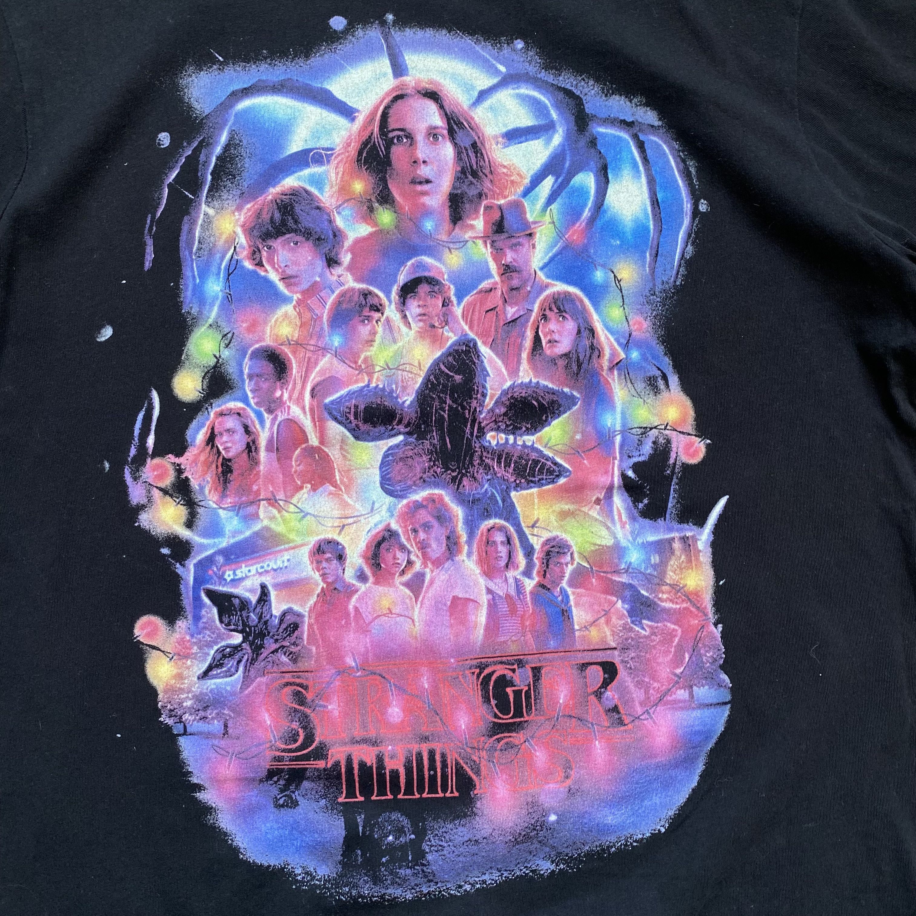 Expert Horror 🎞️ Movie Stranger Things big Logo tee Netflix Size US M / EU 48-50 / 2 - 5 Thumbnail